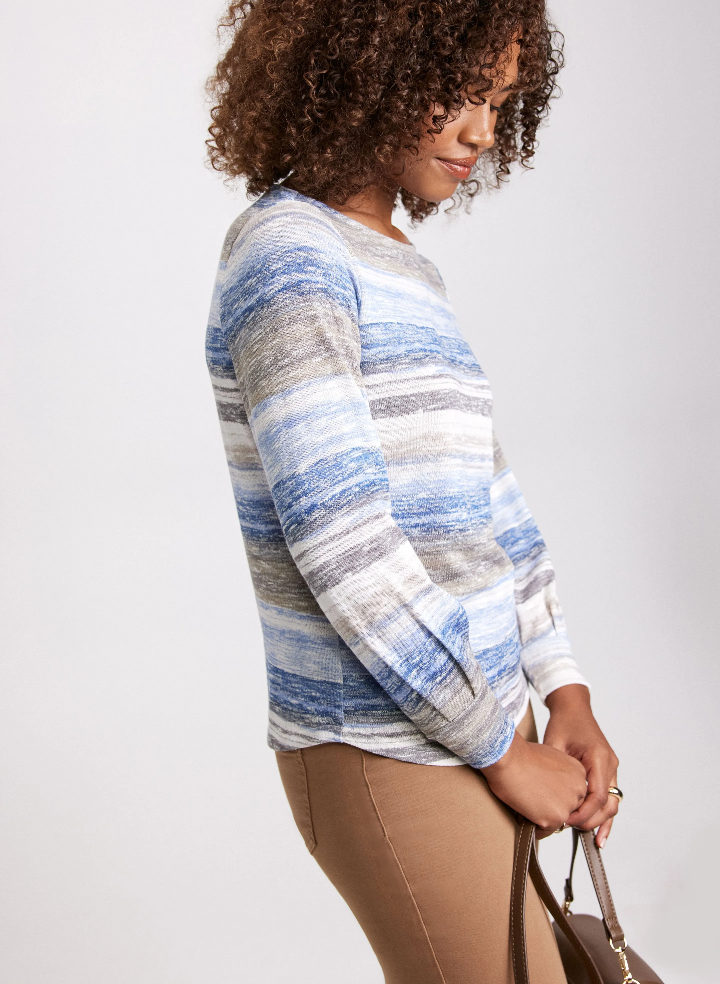 Stripe Print Top sold by Laura product image thumbnail 5