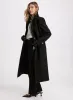 Embossed Button Wool-Blend Coat sold by Laura