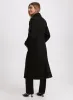 Embossed Button Wool-Blend Coat sold by Laura