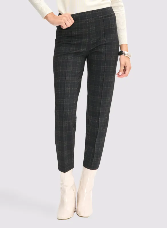 Sofia Plaid Print Pants - Short sold by Laura