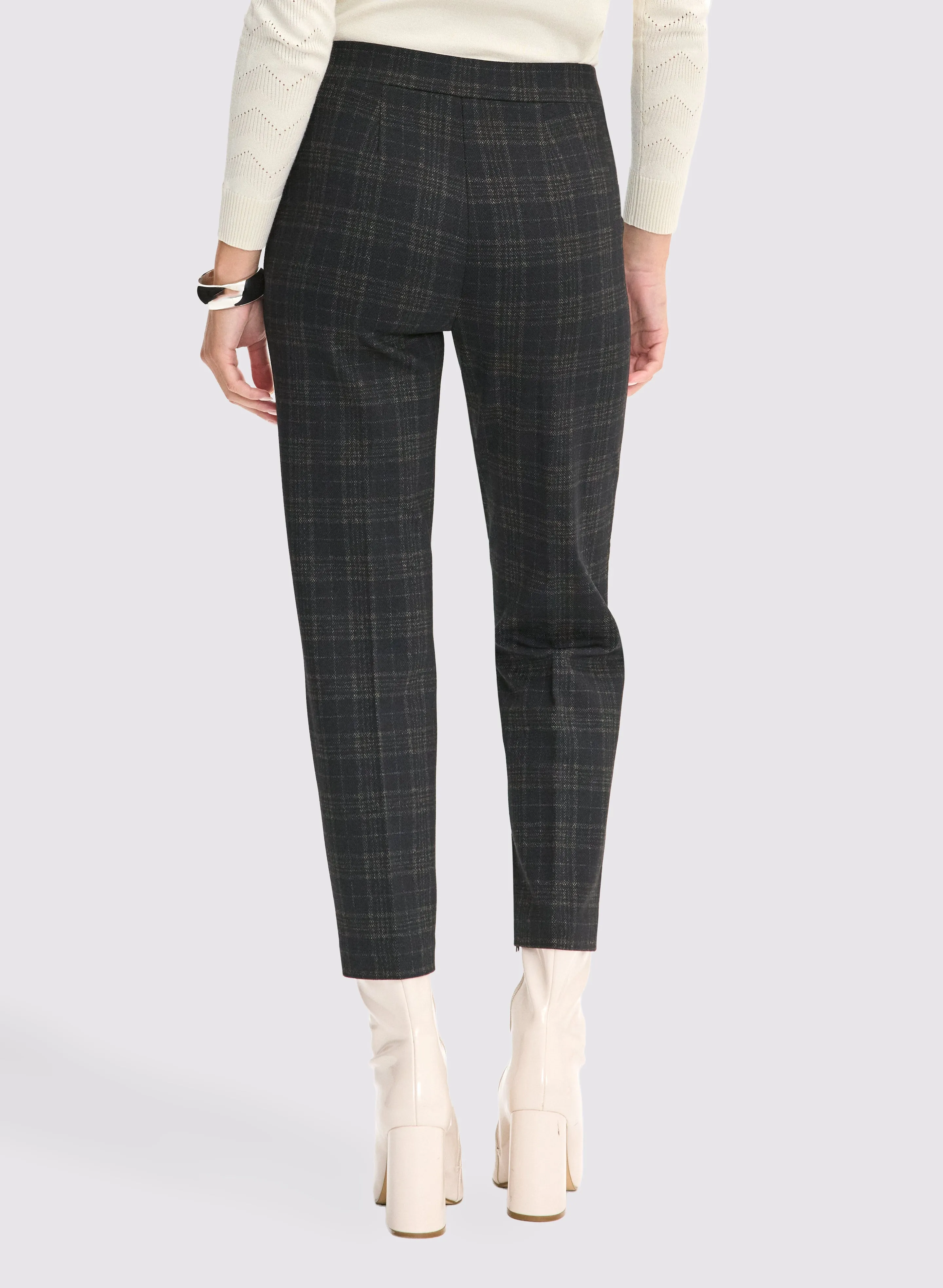 Sofia Plaid Print Pants - Short sold by Laura product image thumbnail 3