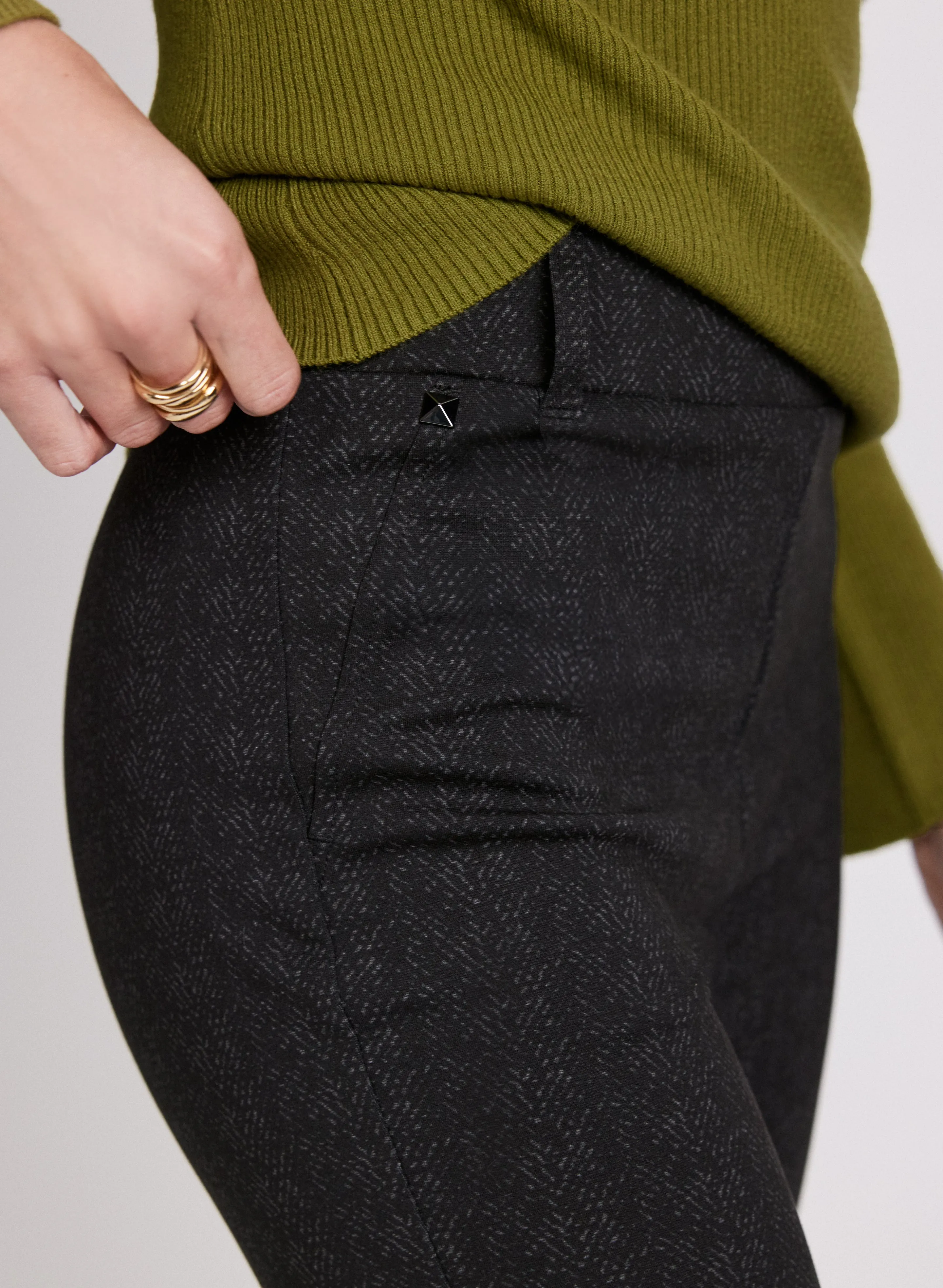 Sofia Herringbone Slim-Leg Pants sold by Laura product image thumbnail 5