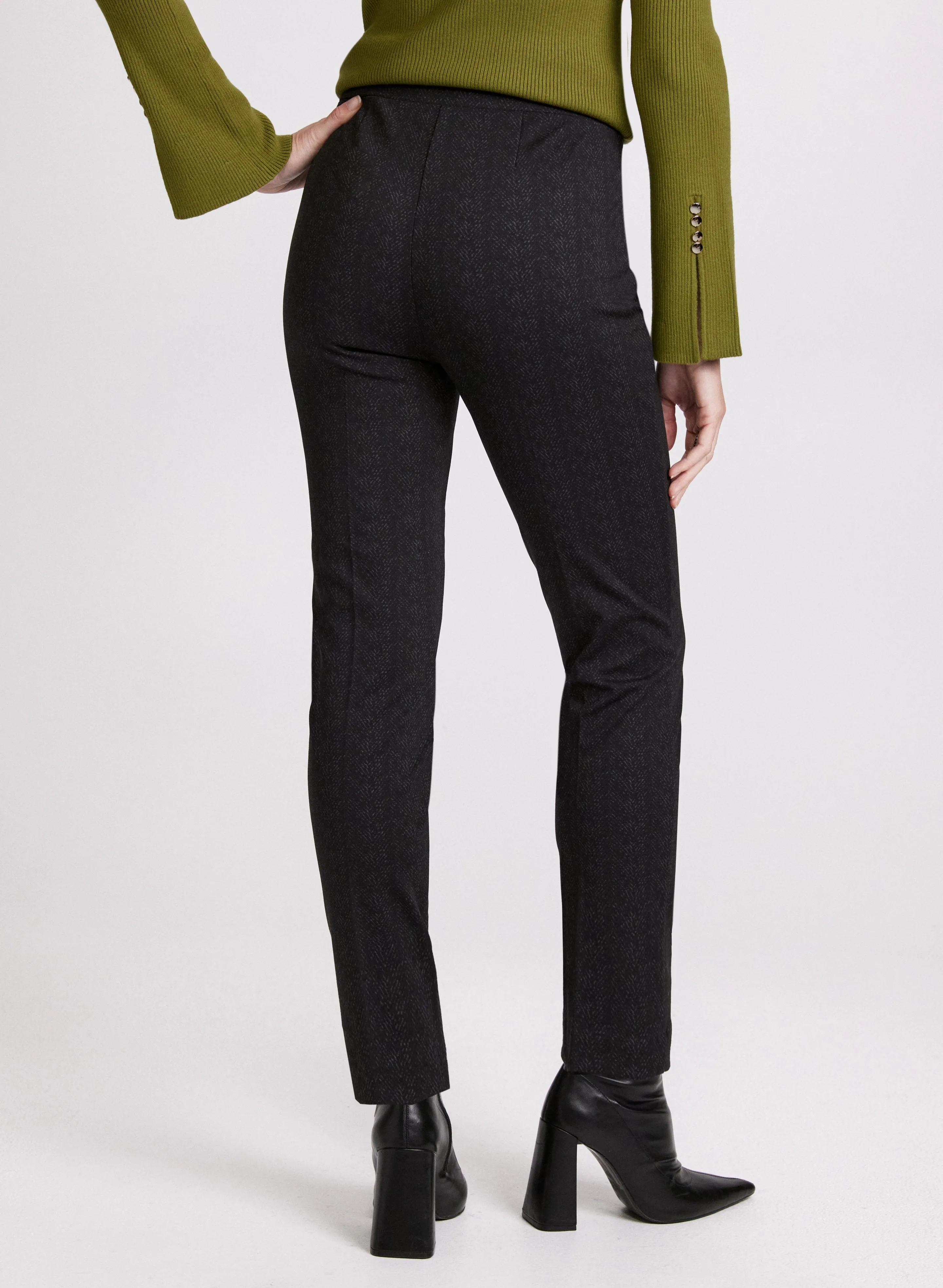 Sofia Herringbone Slim-Leg Pants sold by Laura product image thumbnail 3