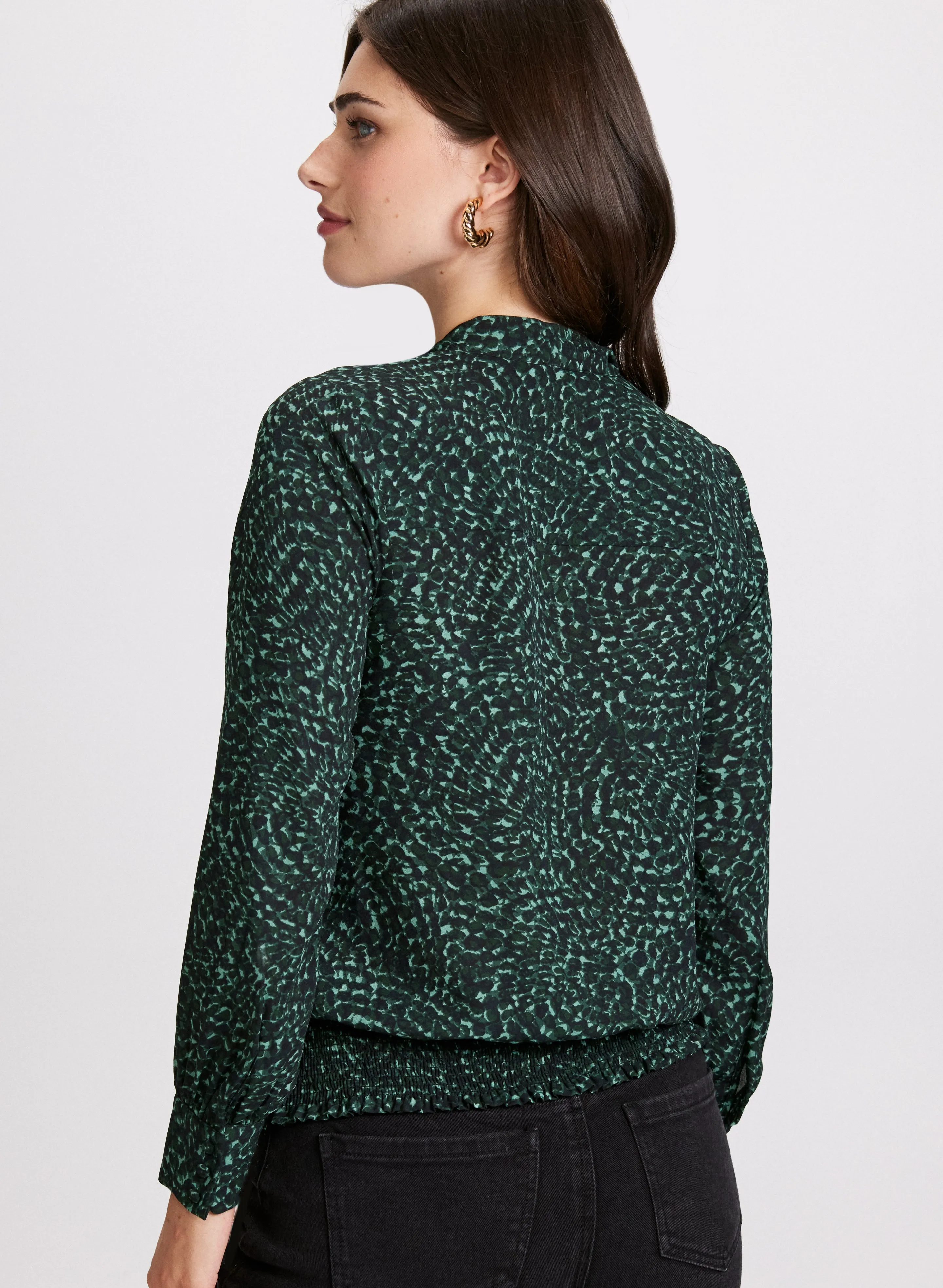 Swirl Print Crepe Blouse sold by Laura product image thumbnail 3