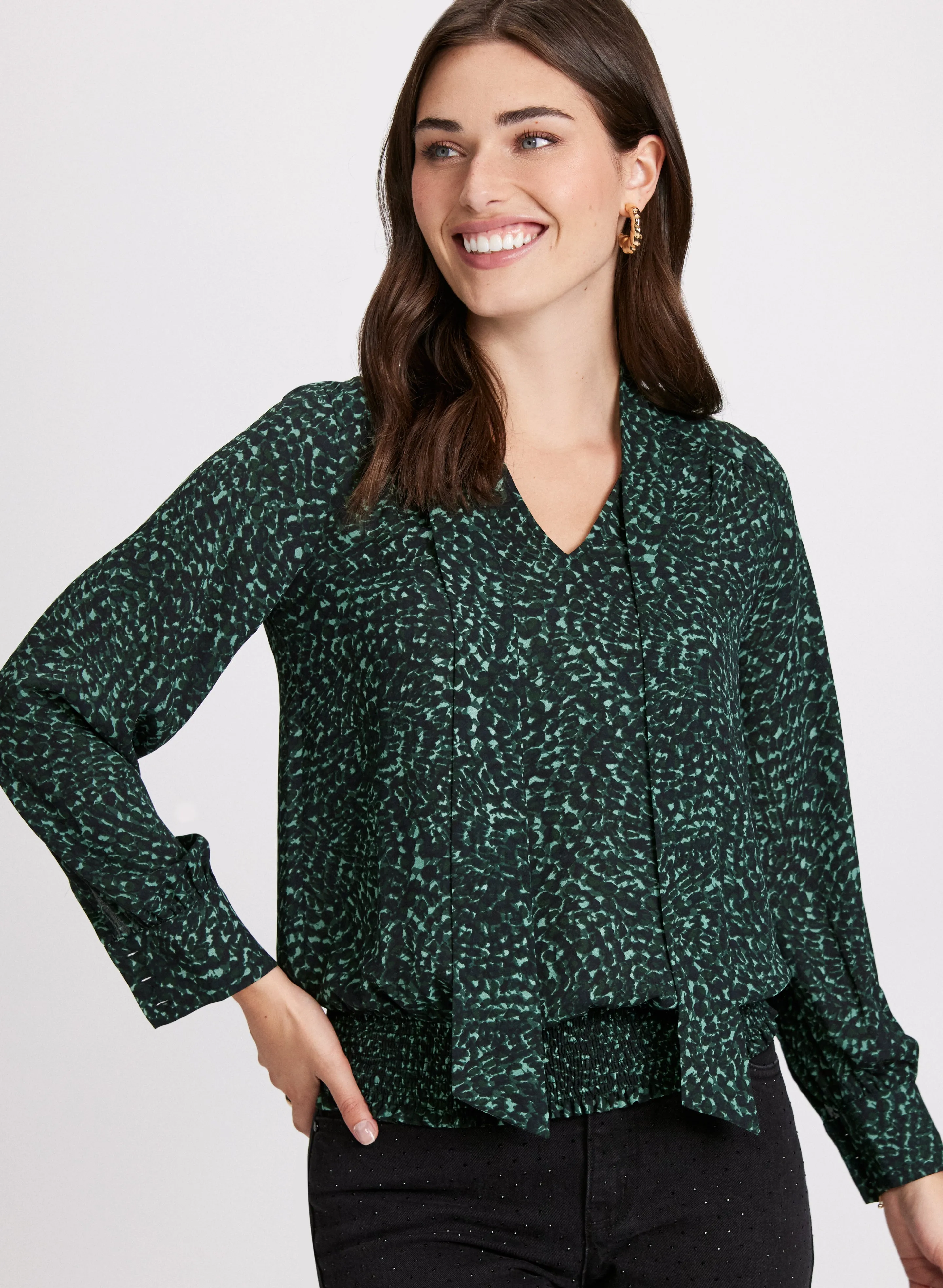Swirl Print Crepe Blouse sold by Laura product image thumbnail 2