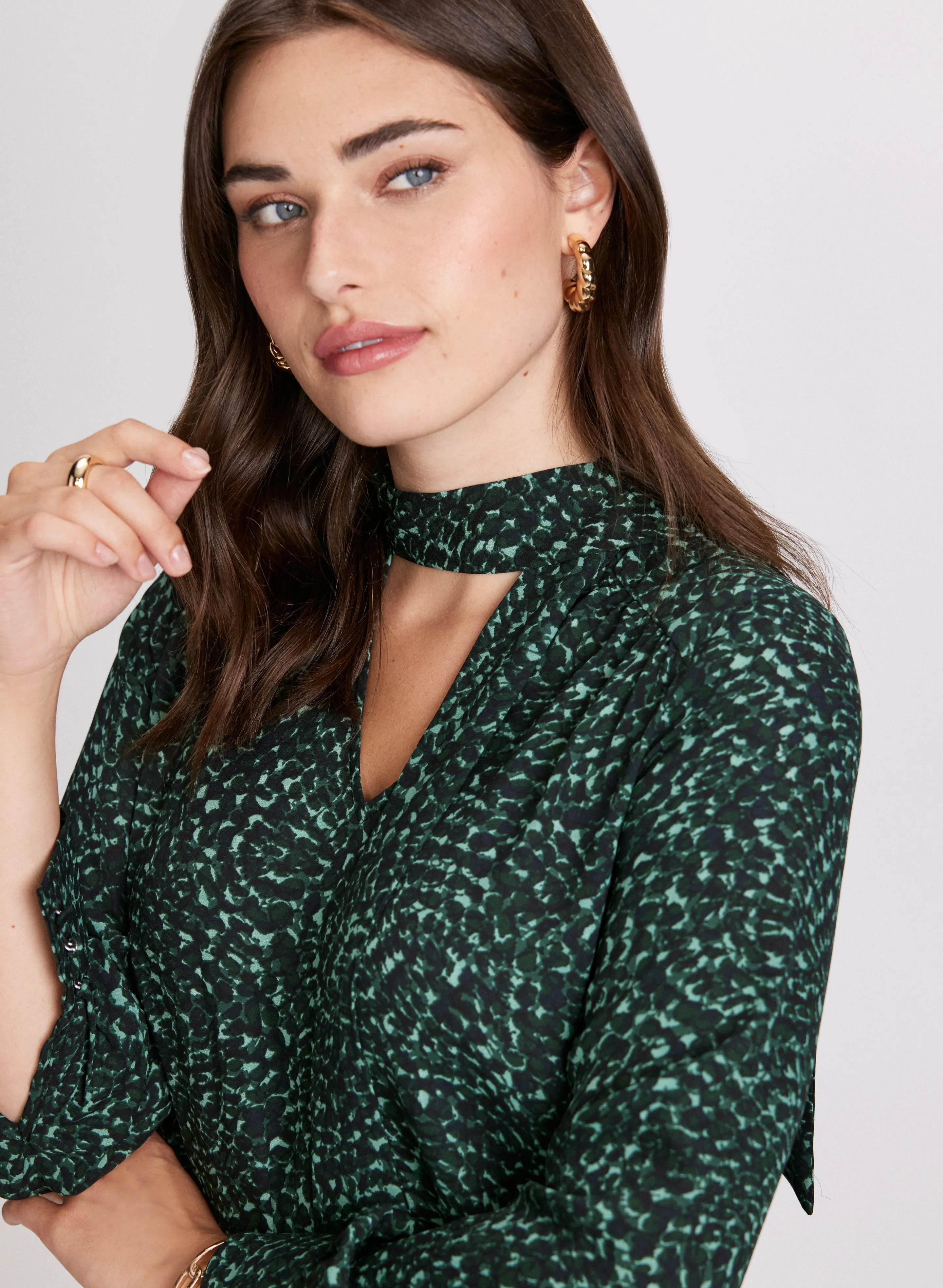 Swirl Print Crepe Blouse sold by Laura product image thumbnail 5