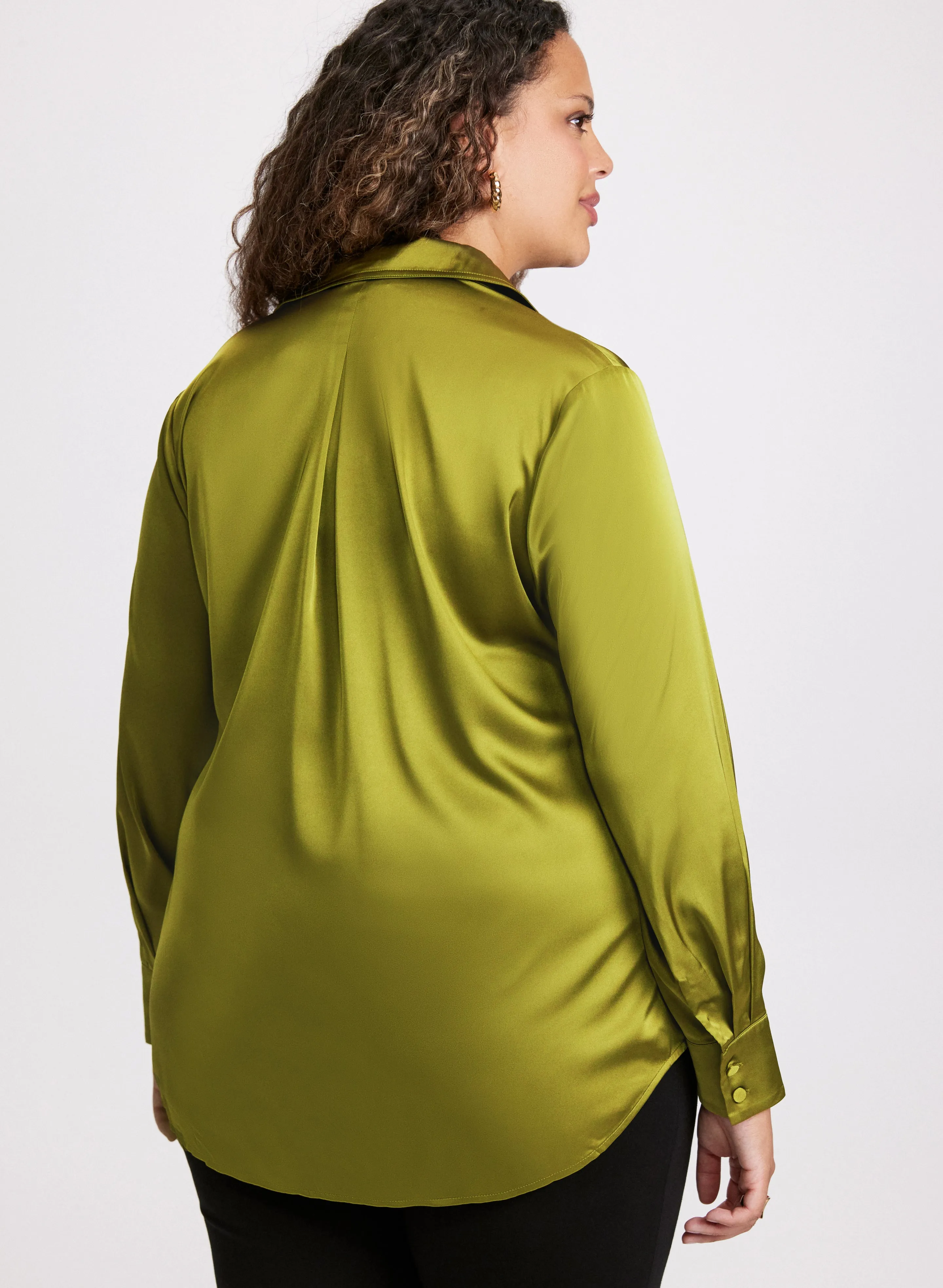 Satin Button Down Blouse sold by Laura product image thumbnail 4