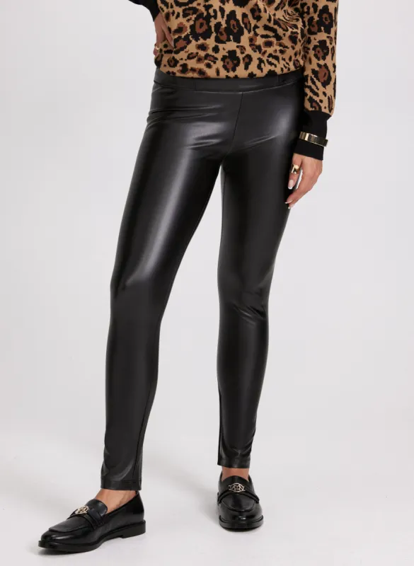 Chloe Fit Vegan Leather Leggings sold by Laura