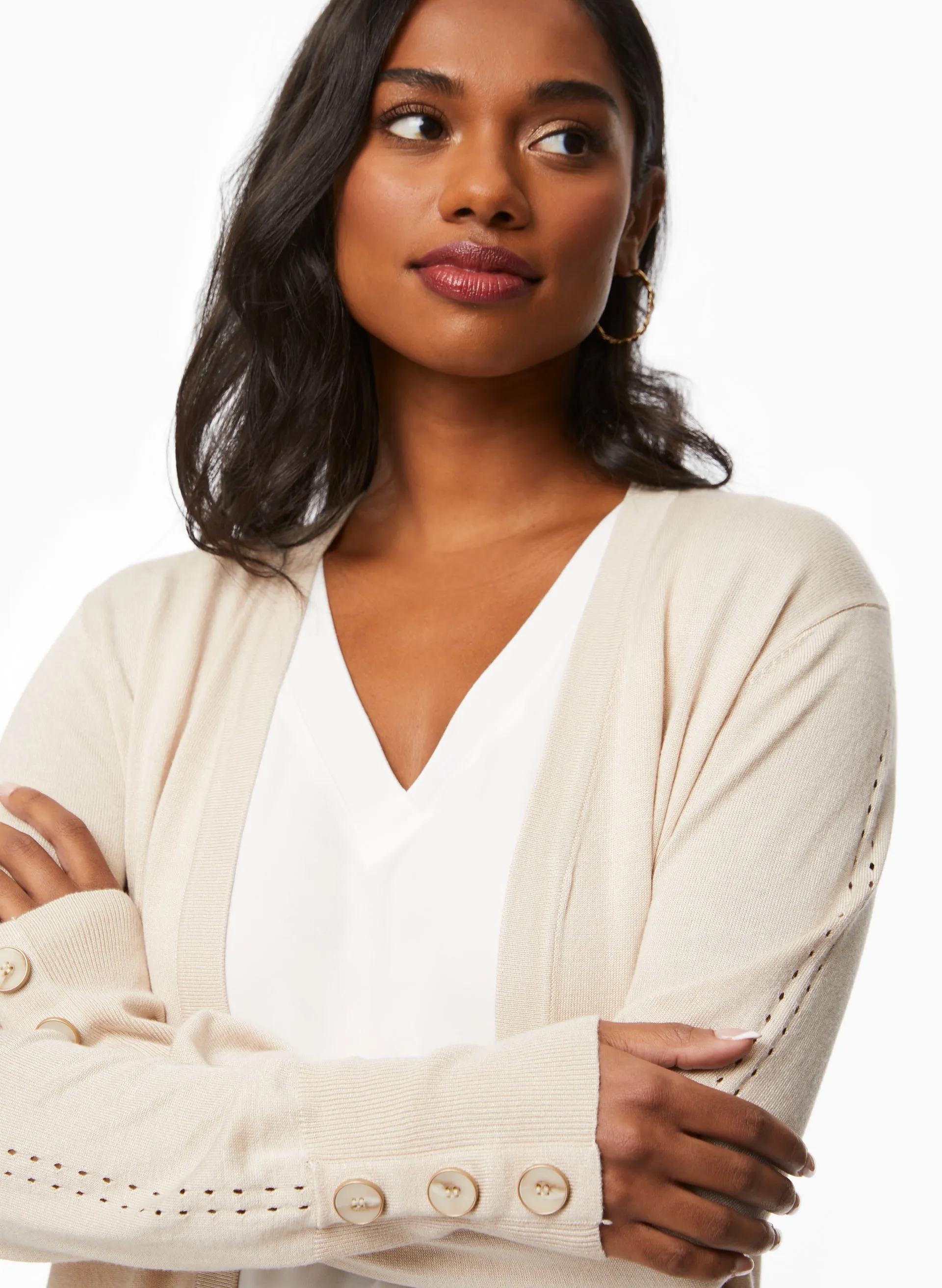 Open Front Cardigan sold by Laura product image thumbnail 4