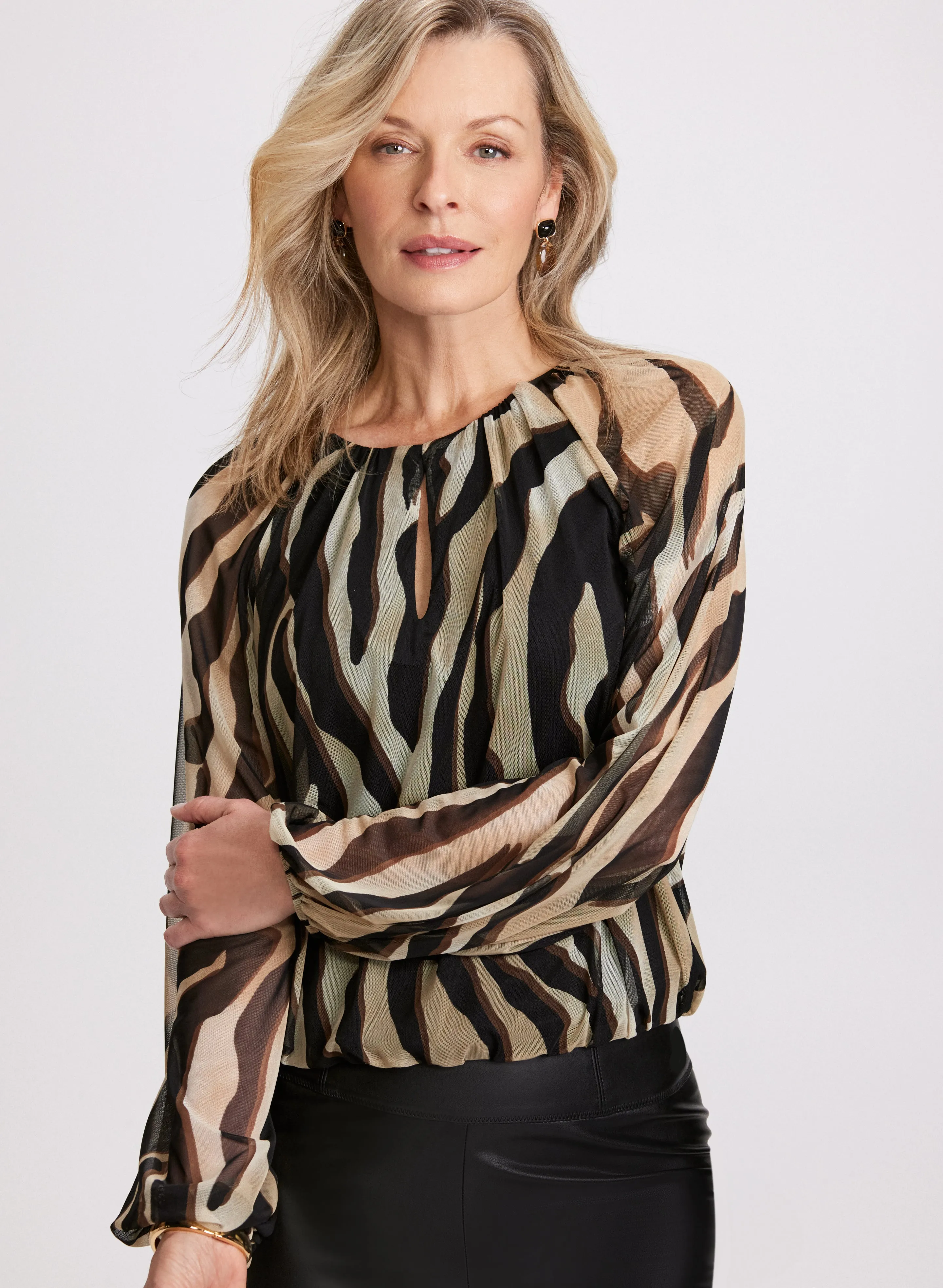 Zebra Print Blouse sold by Laura