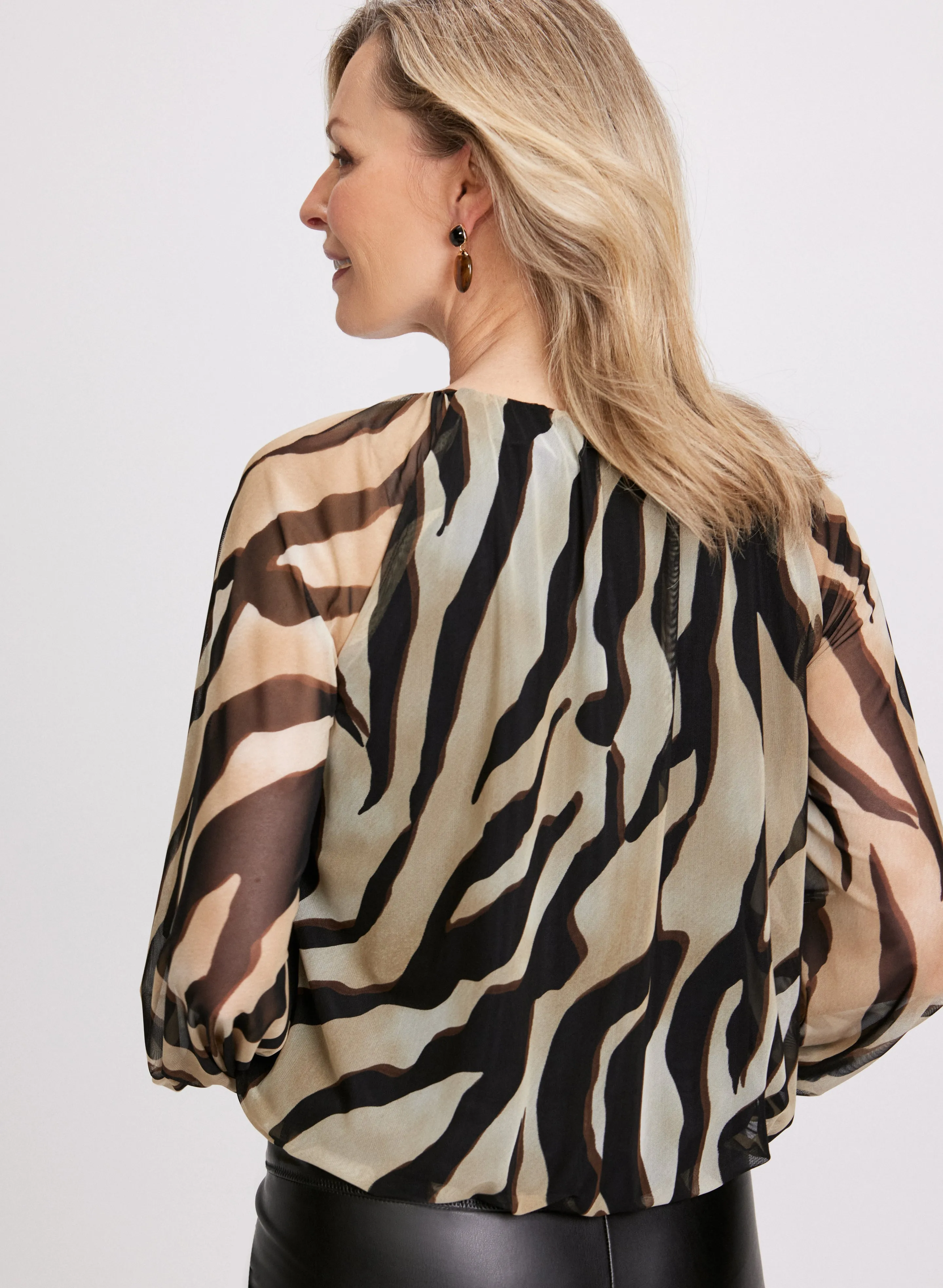 Zebra Print Blouse sold by Laura product image thumbnail 4