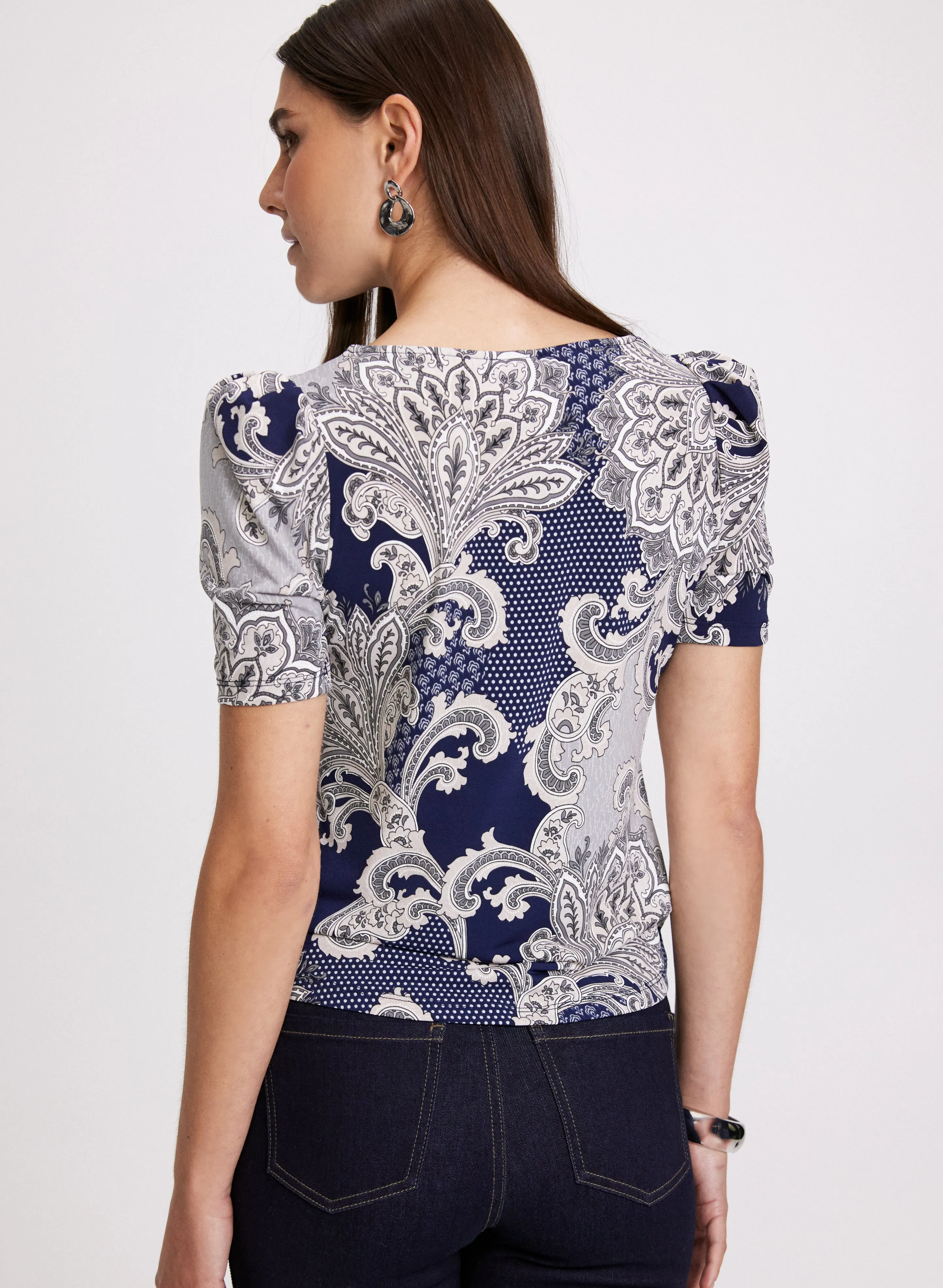 Mixed Print Top sold by Laura product image thumbnail 4