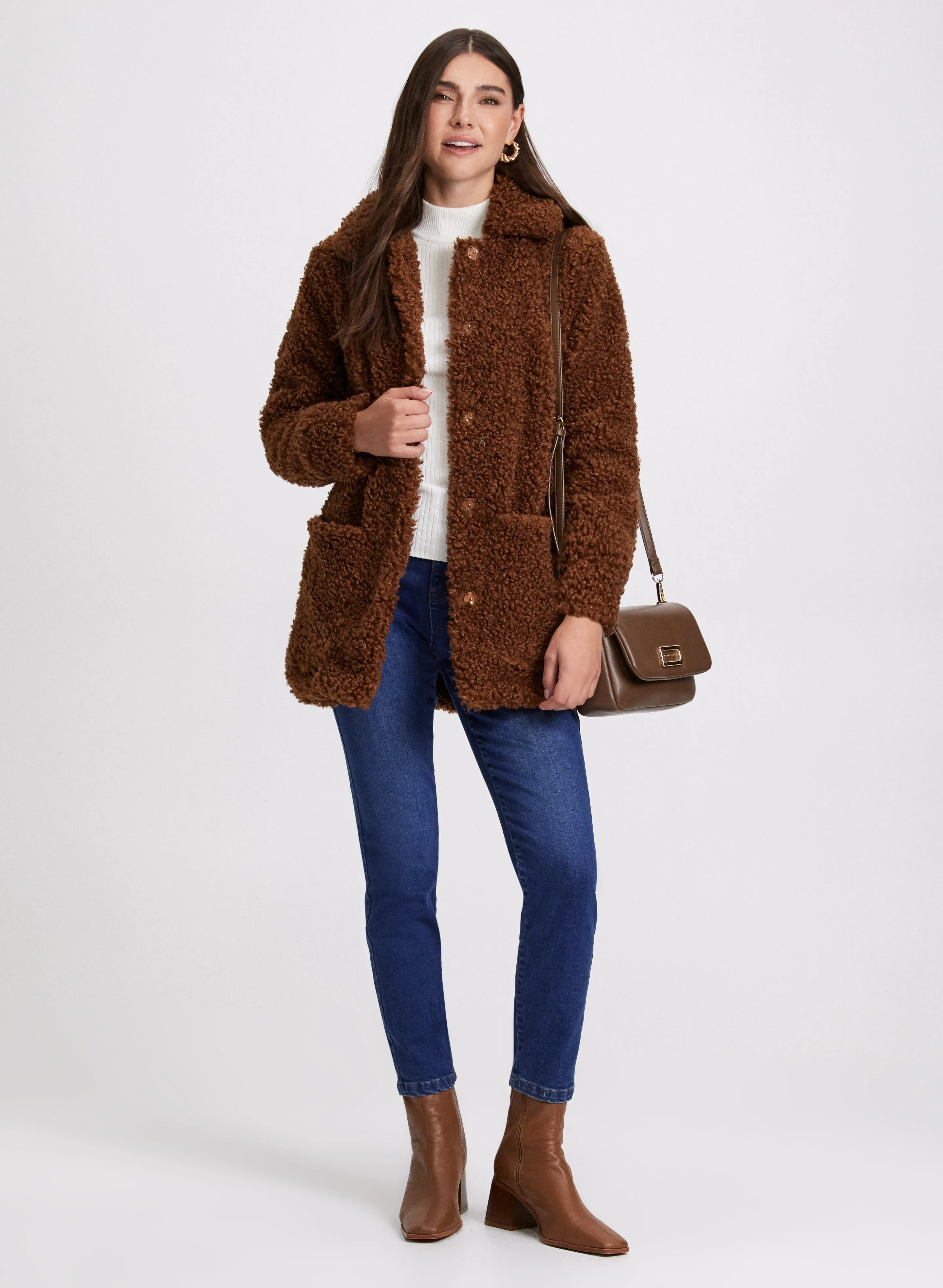 Short Shearling Coat sold by Laura product image thumbnail 3