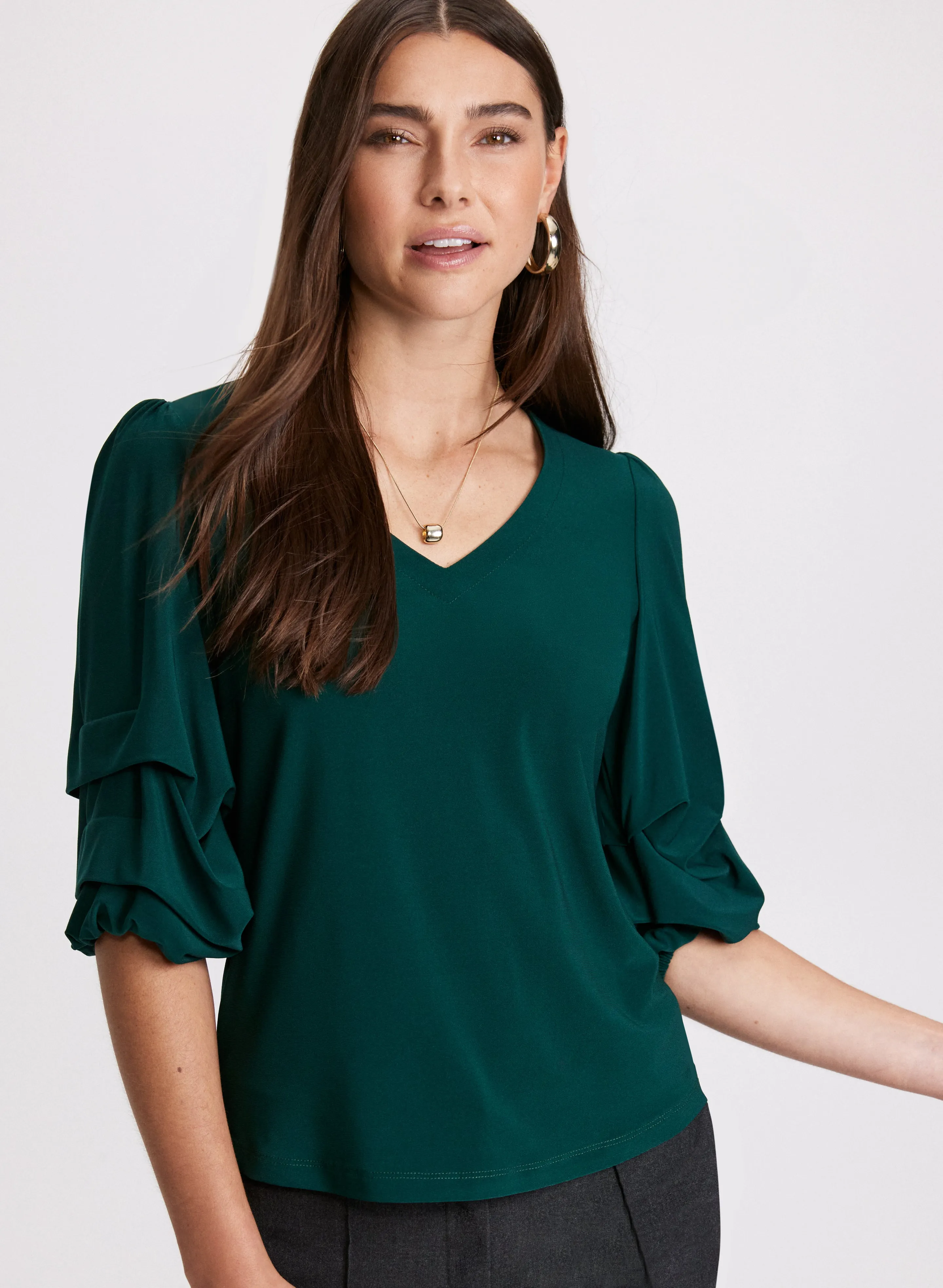 Pinched Sleeve Top sold by Laura product image thumbnail 2