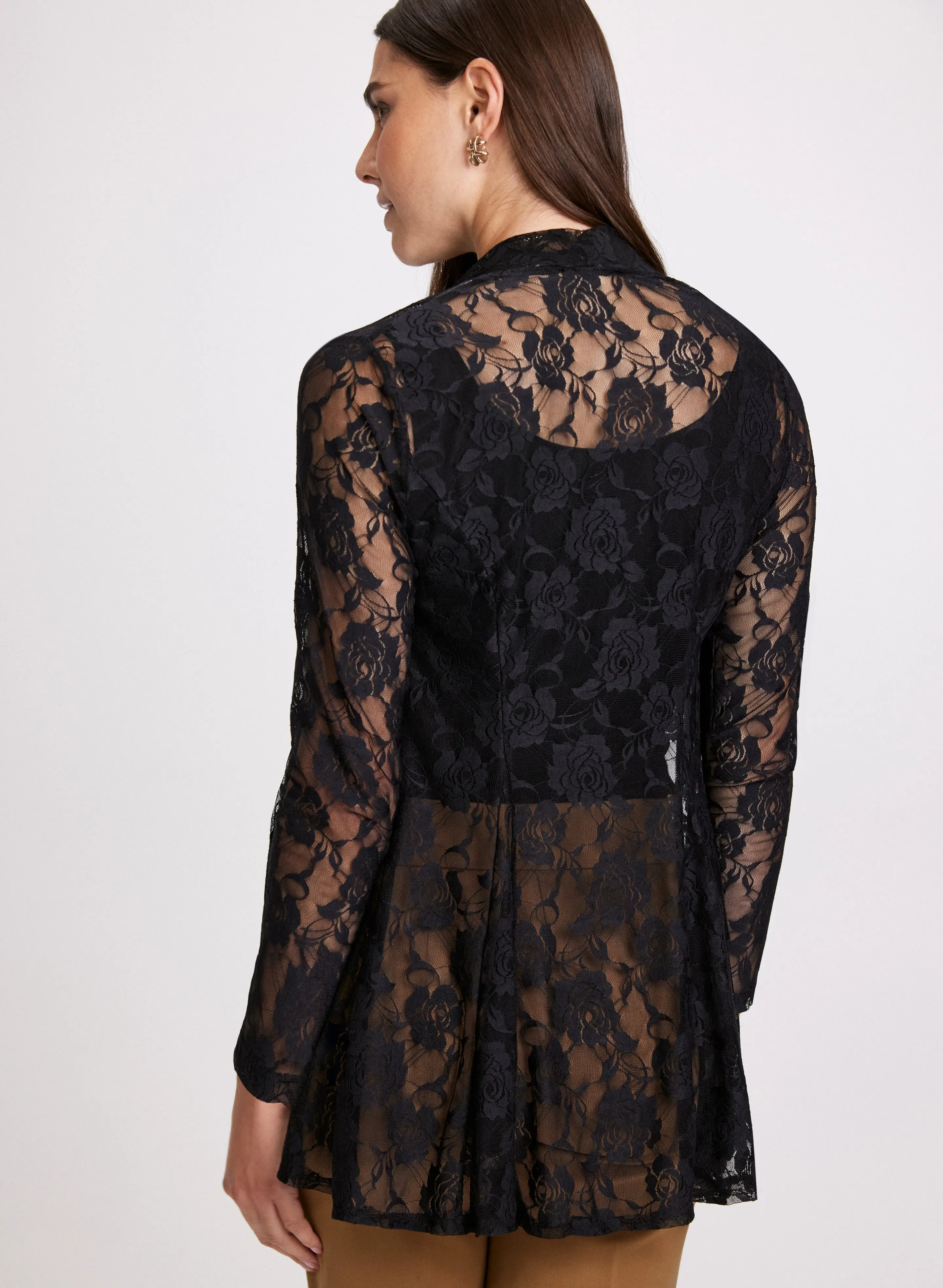 Sheer Lace Cover-Up Top sold by Laura product image thumbnail 4