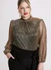 Metallic Illusion Jumpsuit sold by Laura