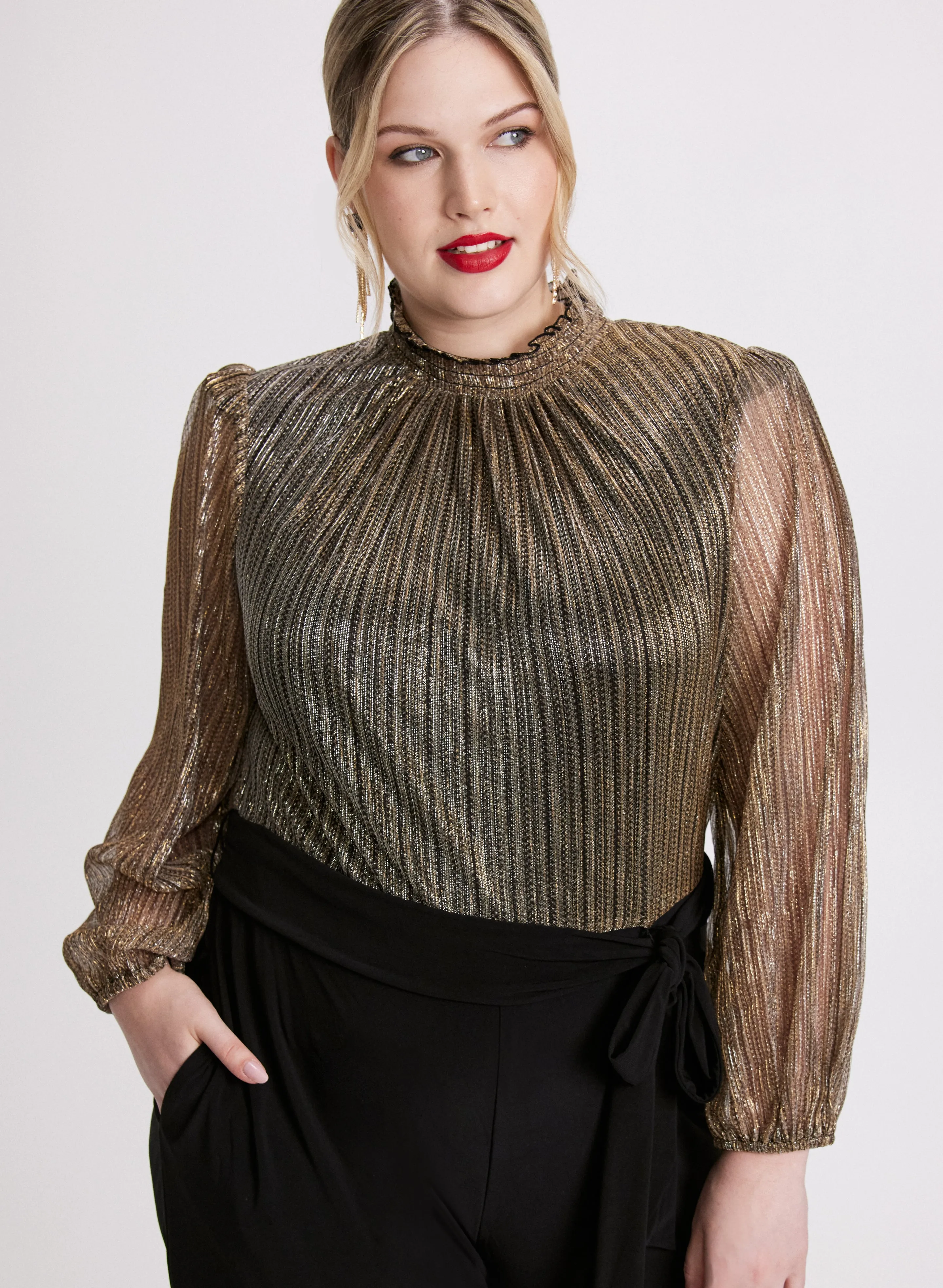 Metallic Illusion Jumpsuit sold by Laura product image thumbnail 4