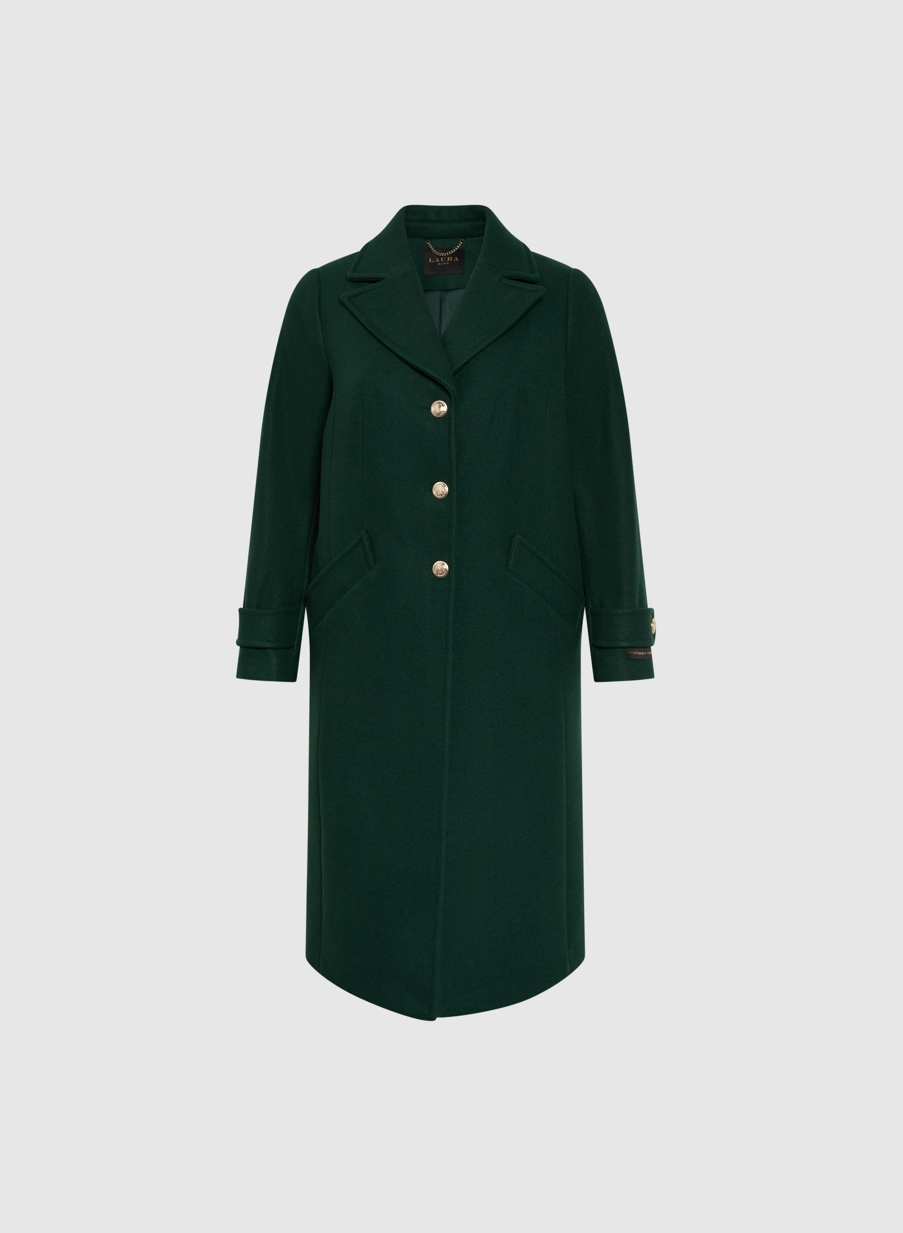 Notched Collar Wool-Blend Coat sold by Laura product image thumbnail 5