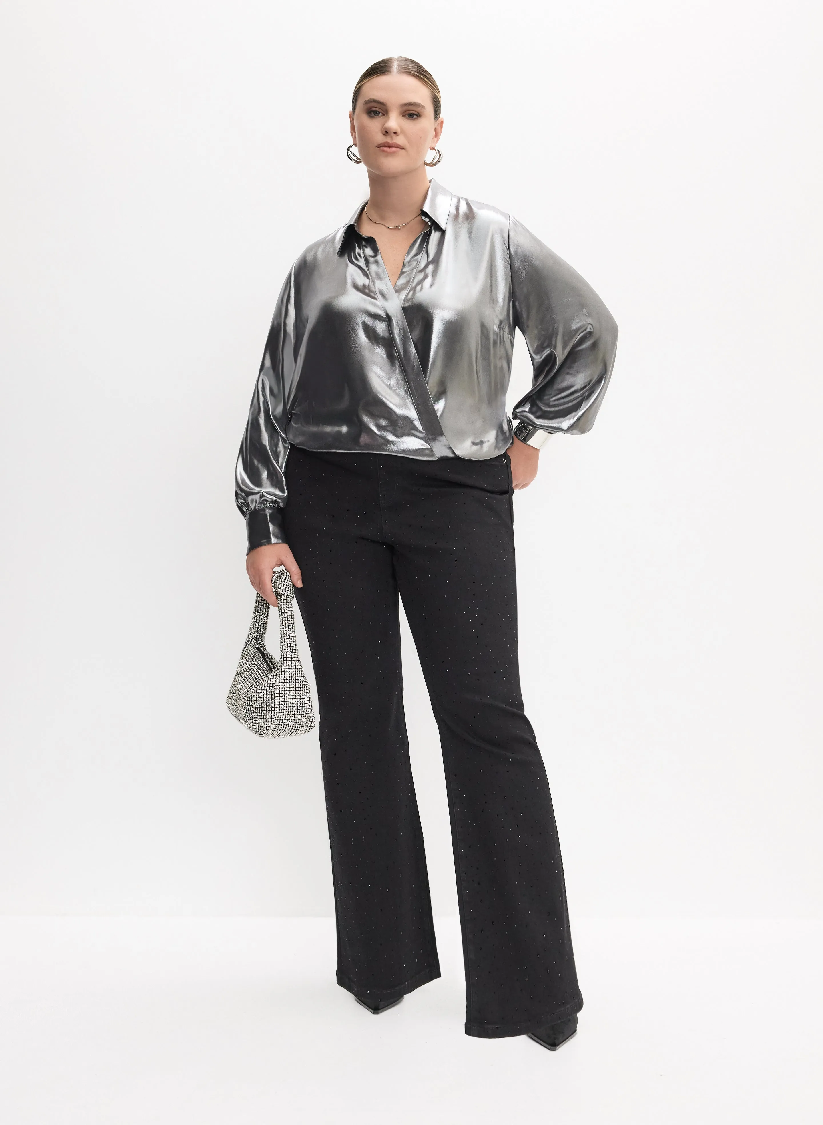 Melanie Lyne - Studded Flare-Leg Jeans sold by Laura product image thumbnail 3