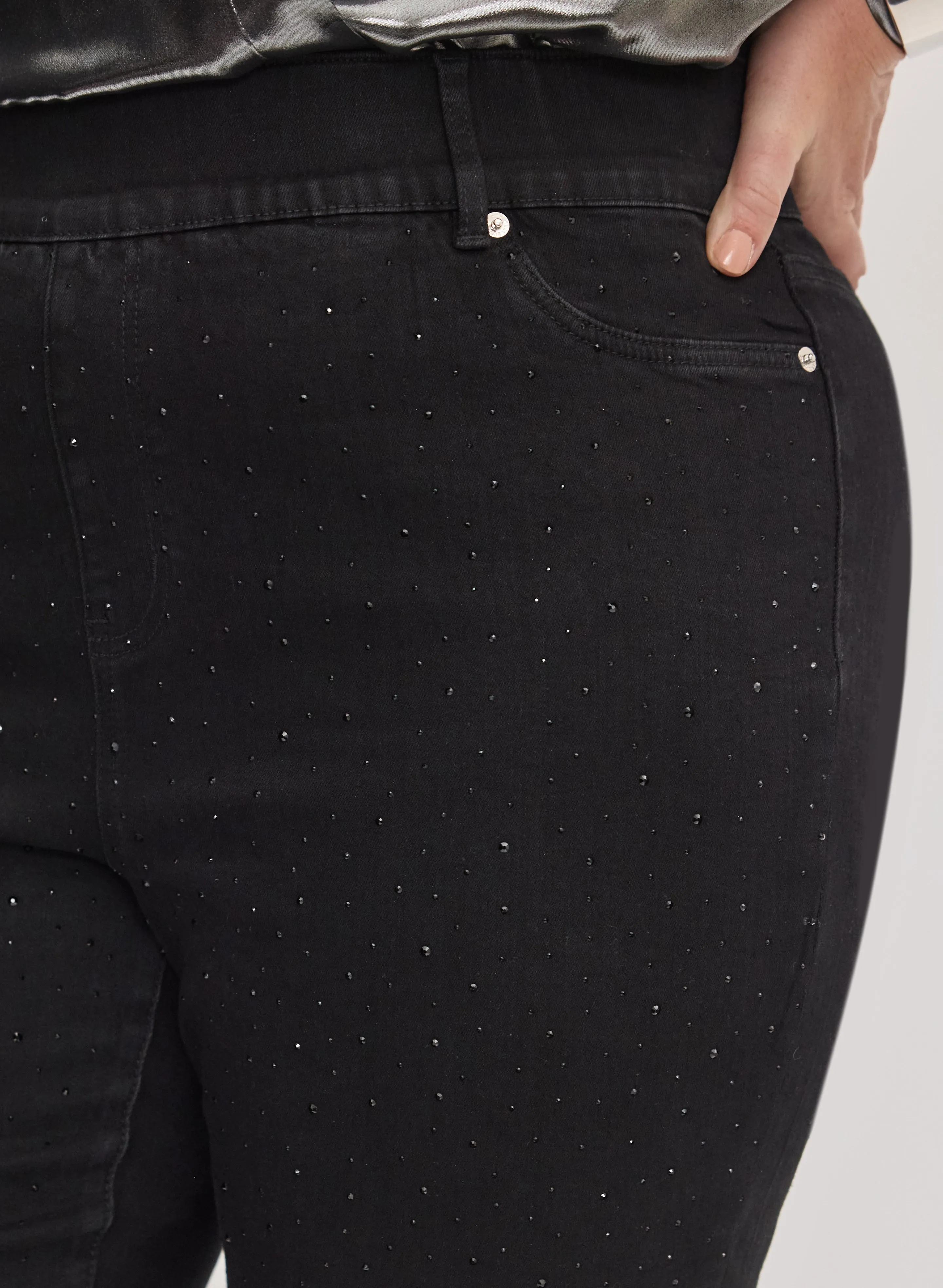 Melanie Lyne - Studded Flare-Leg Jeans sold by Laura product image thumbnail 5