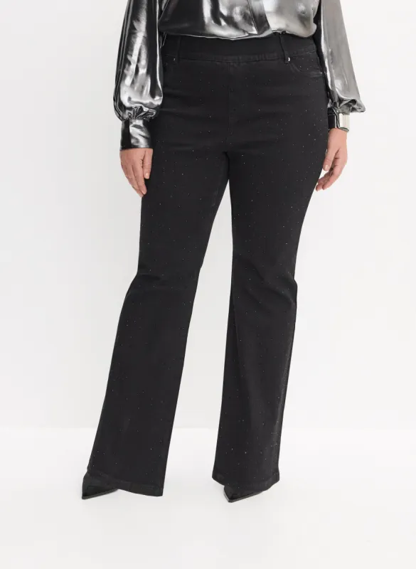 Melanie Lyne - Studded Flare-Leg Jeans sold by Laura