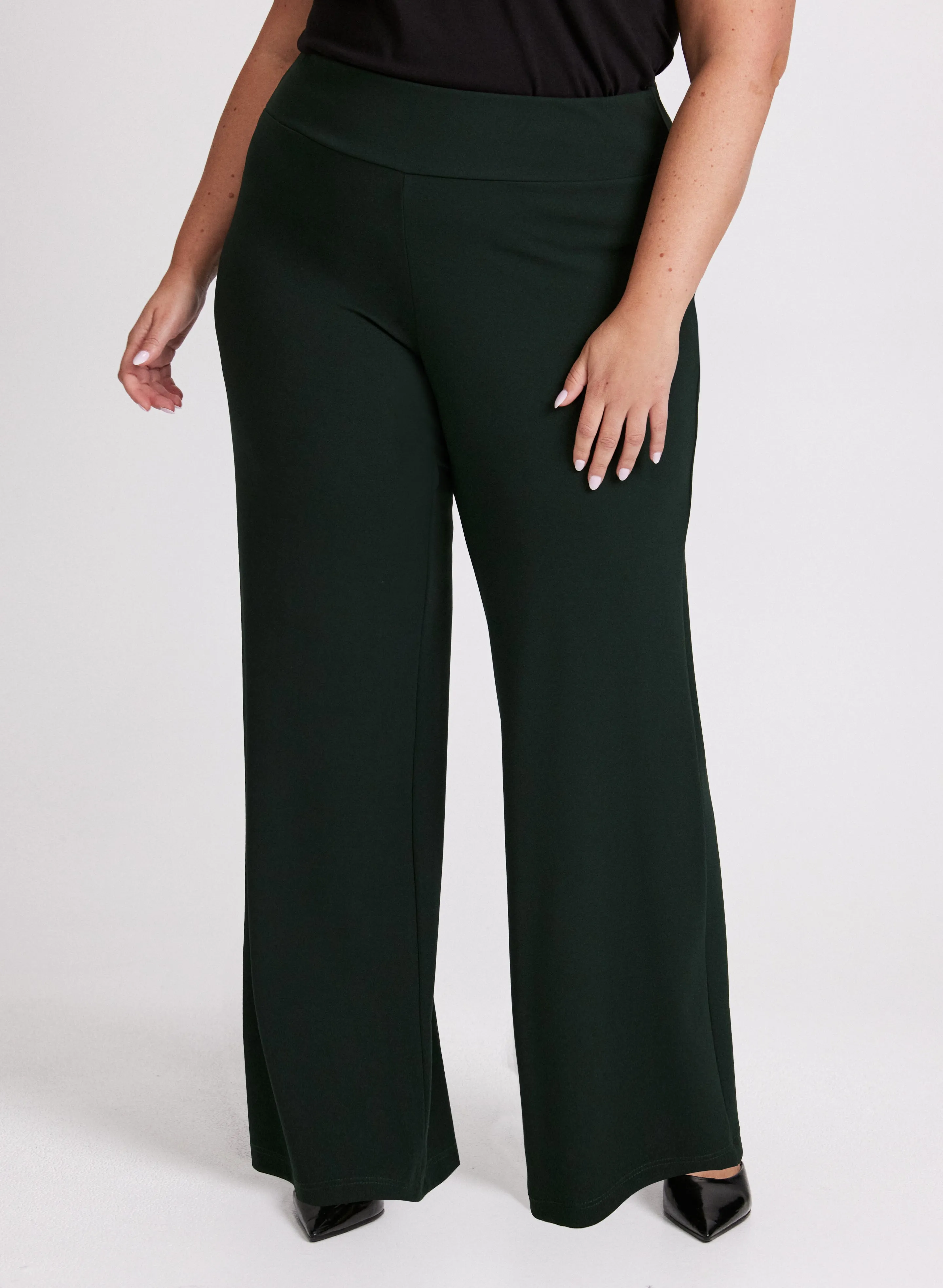 Olivia Pull-On Wide-Leg Pants sold by Laura