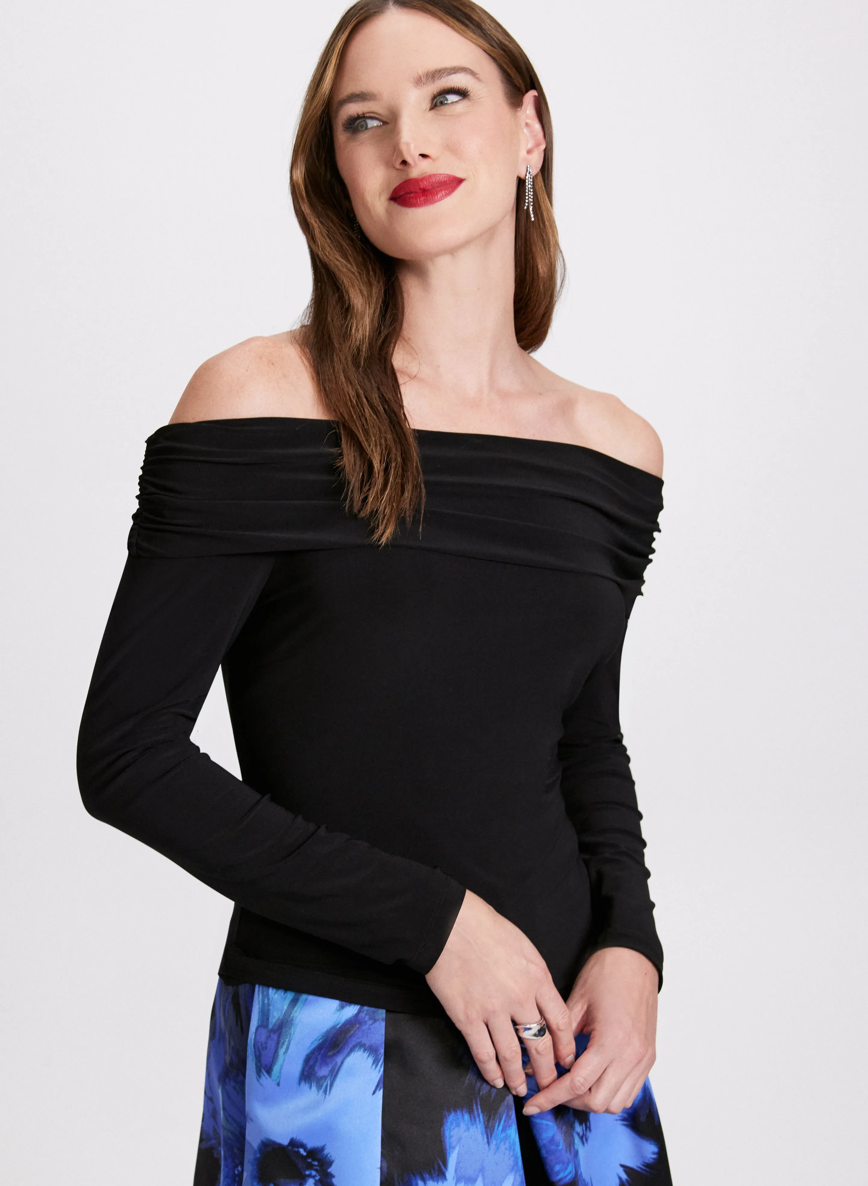 Solid Off-The-Shoulder Top sold by Laura product image thumbnail 5