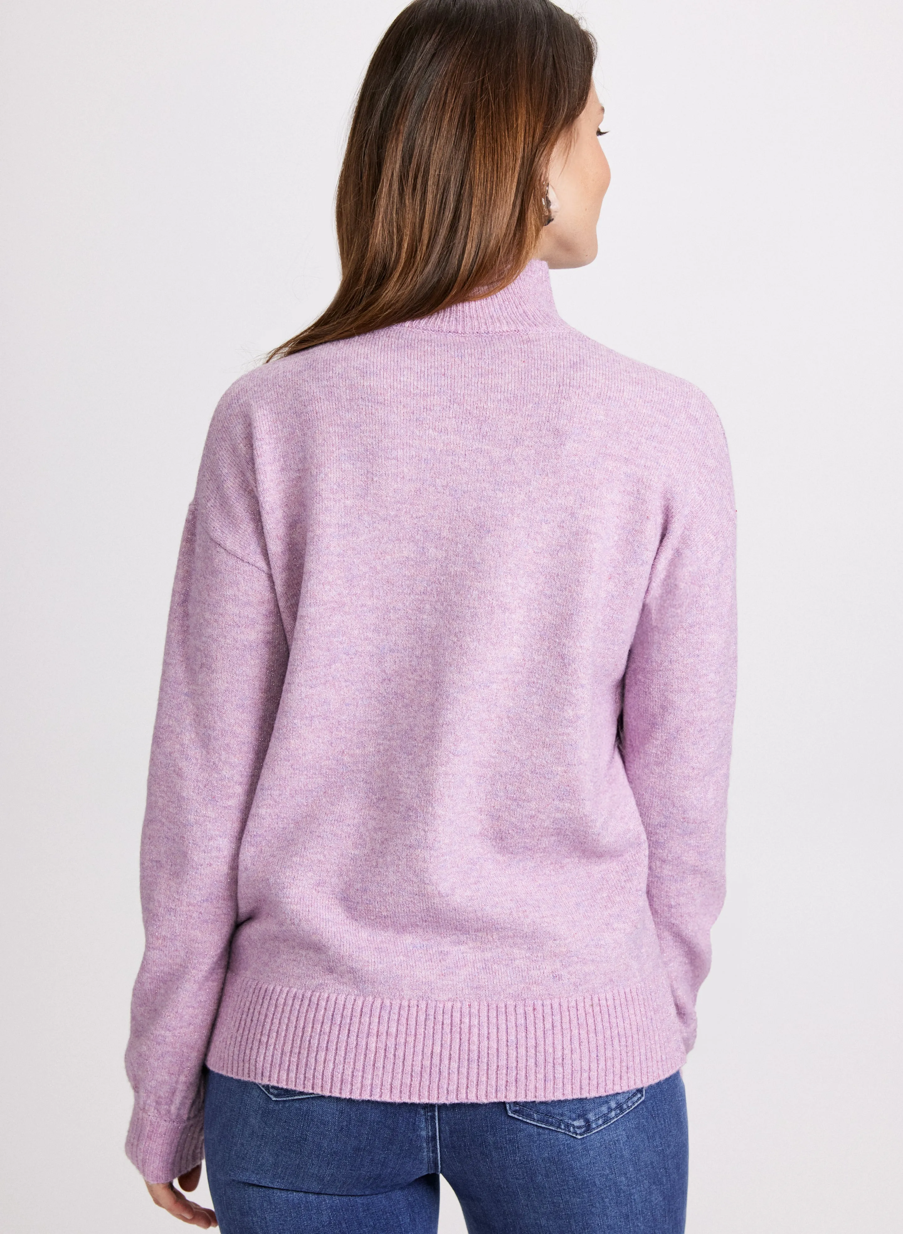 Ombre Mock Neck Knit Sweater sold by Laura product image thumbnail 3