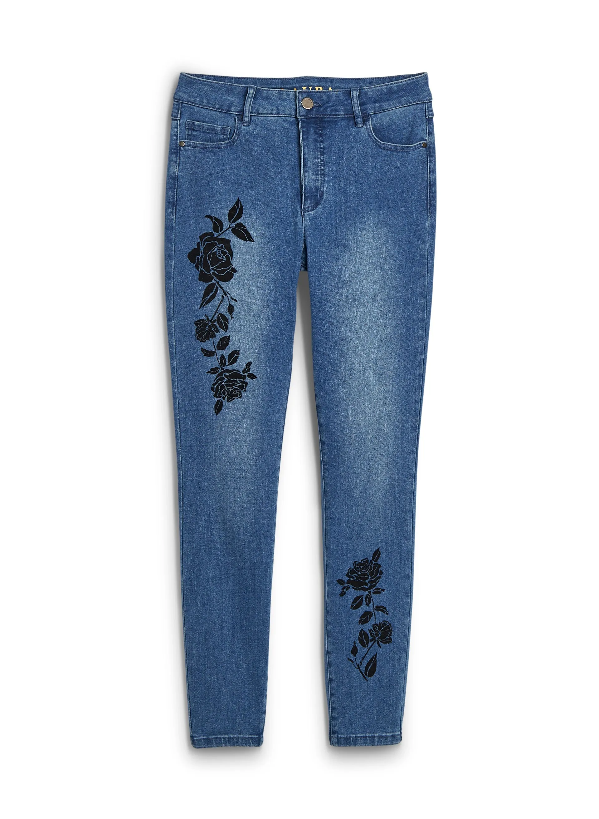 Flower Appliqué Jeans sold by Laura product image thumbnail 5