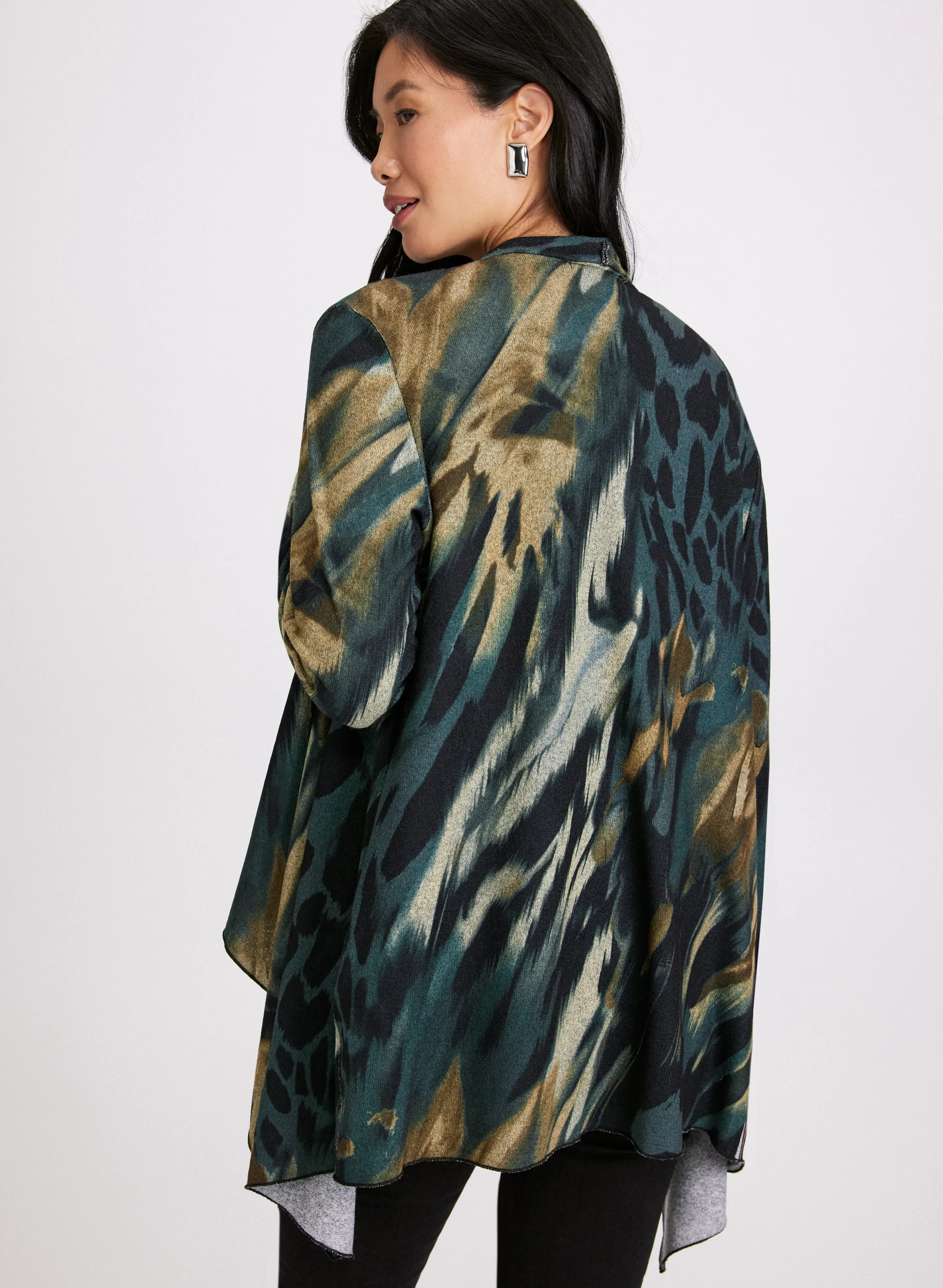 Abstract Animal Print Cardigan sold by Laura product image thumbnail 3