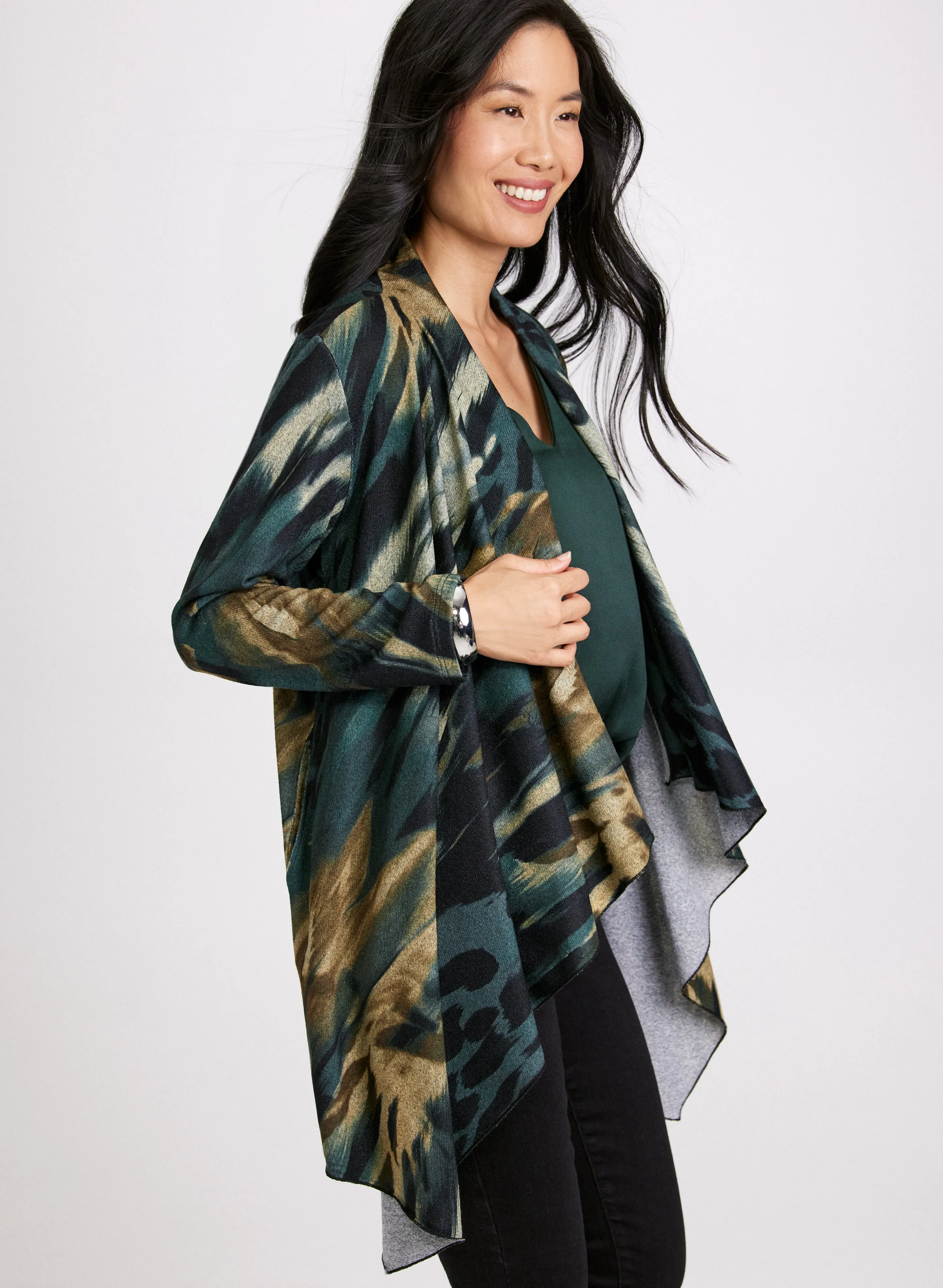 Abstract Animal Print Cardigan sold by Laura product image thumbnail 2