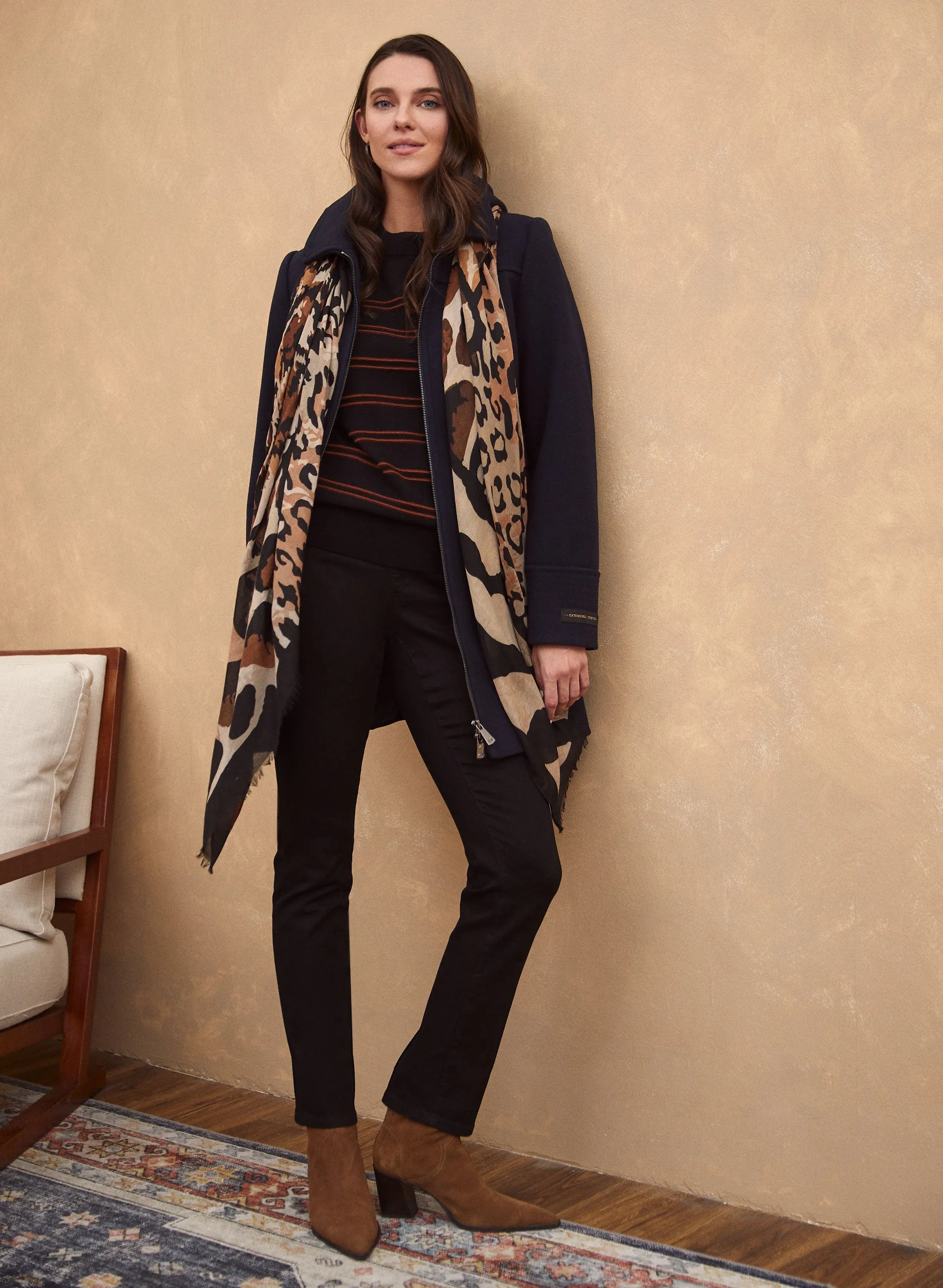 Tab Detail Wool Blend Coat sold by Laura product image thumbnail 3