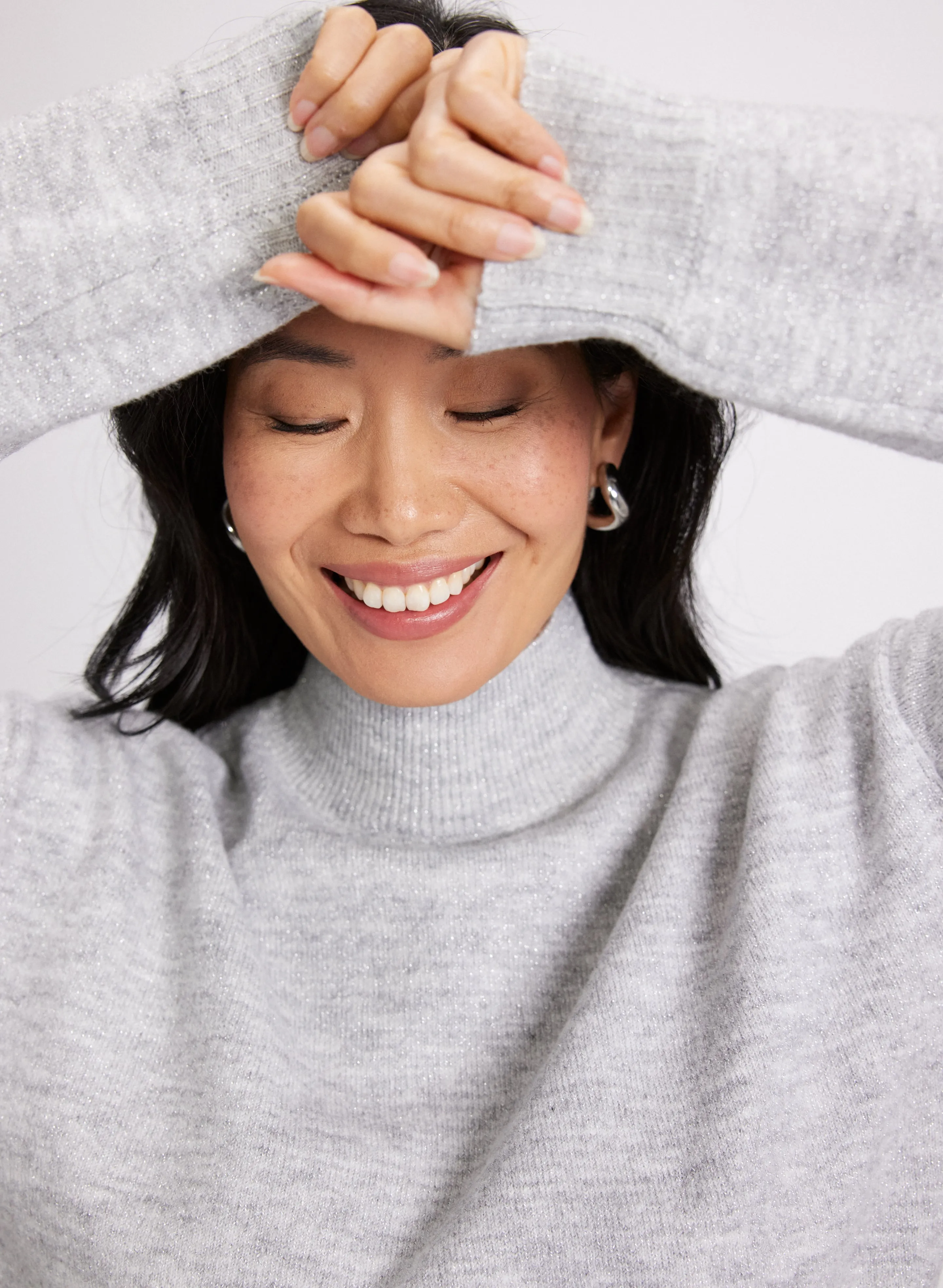 Ombre Mock Neck Knit Sweater sold by Laura product image thumbnail 2