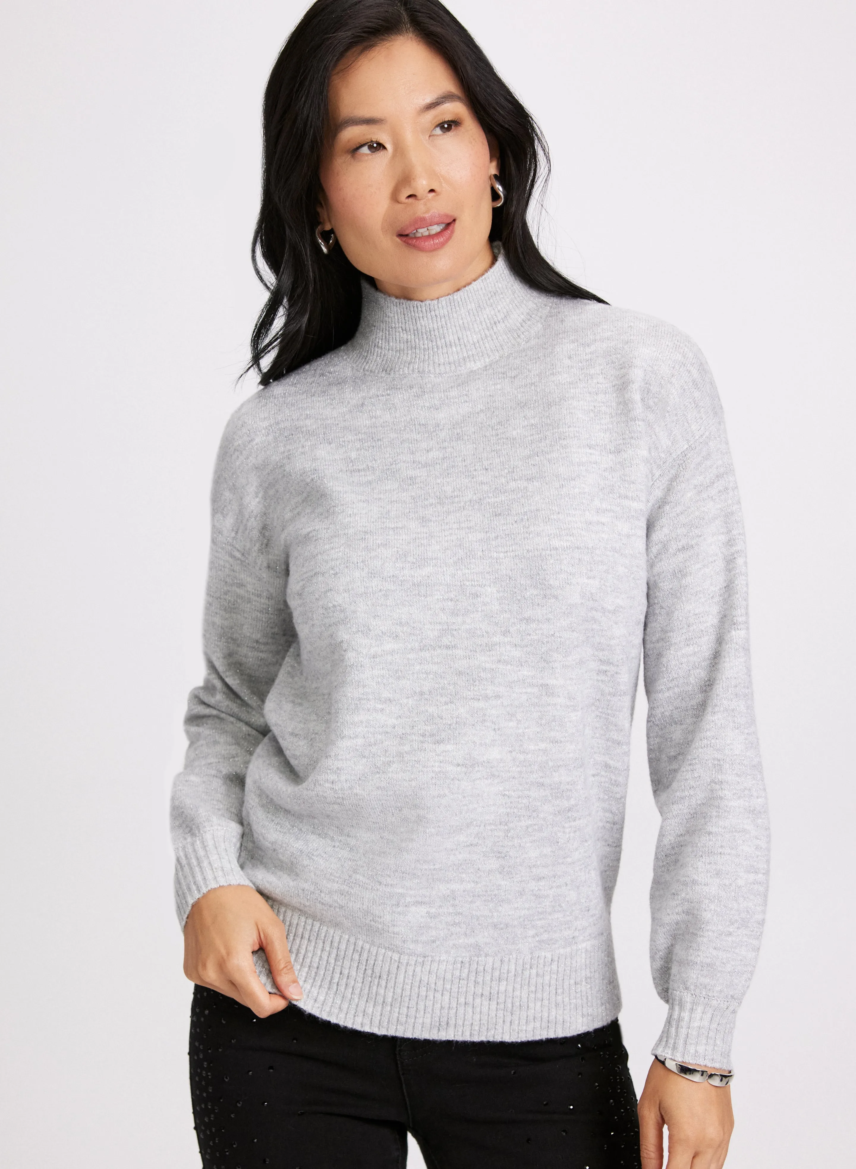 Ombre Mock Neck Knit Sweater sold by Laura product image thumbnail 4