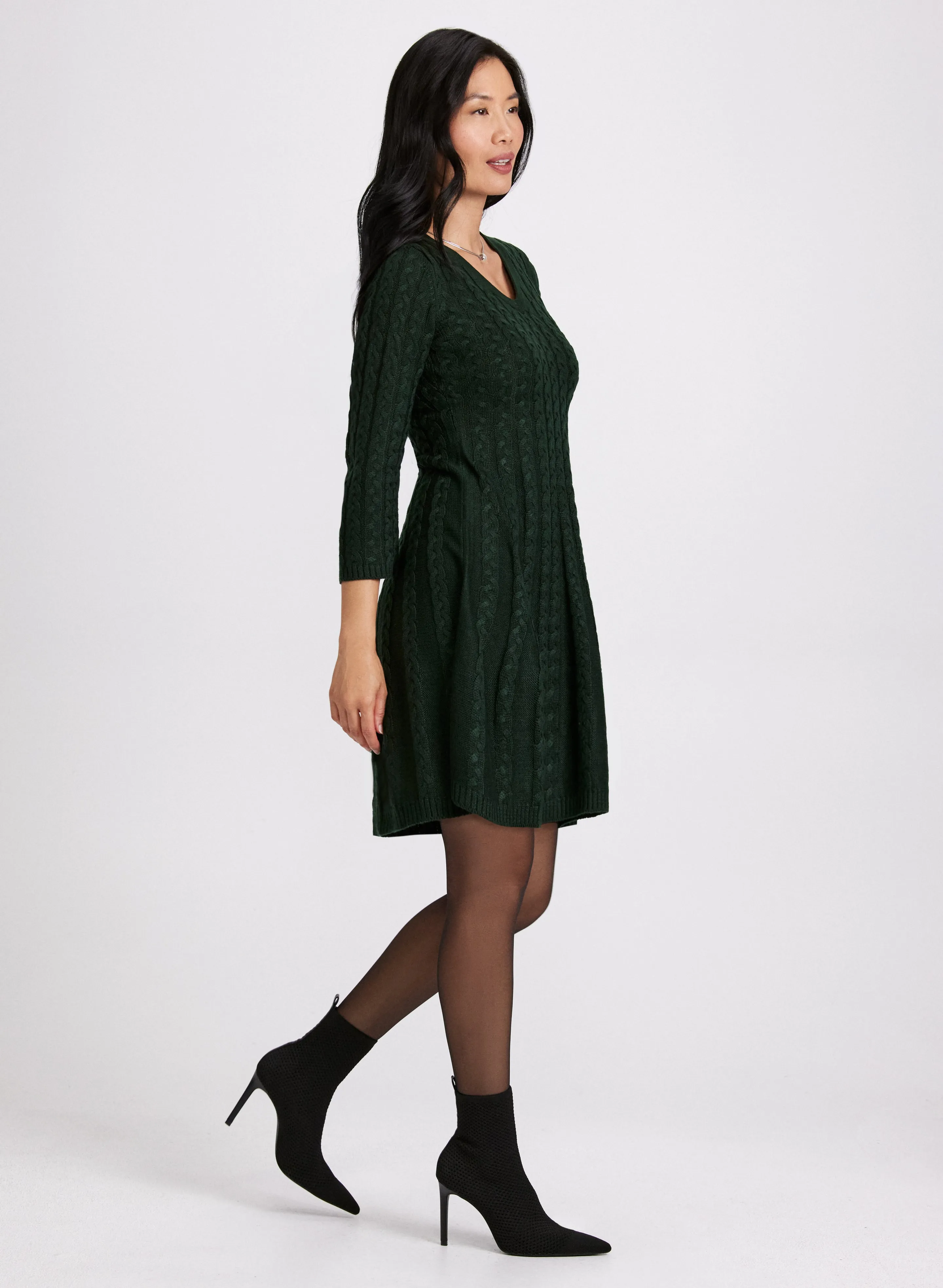 Cable Knit Sweater Dress sold by Laura product image thumbnail 2