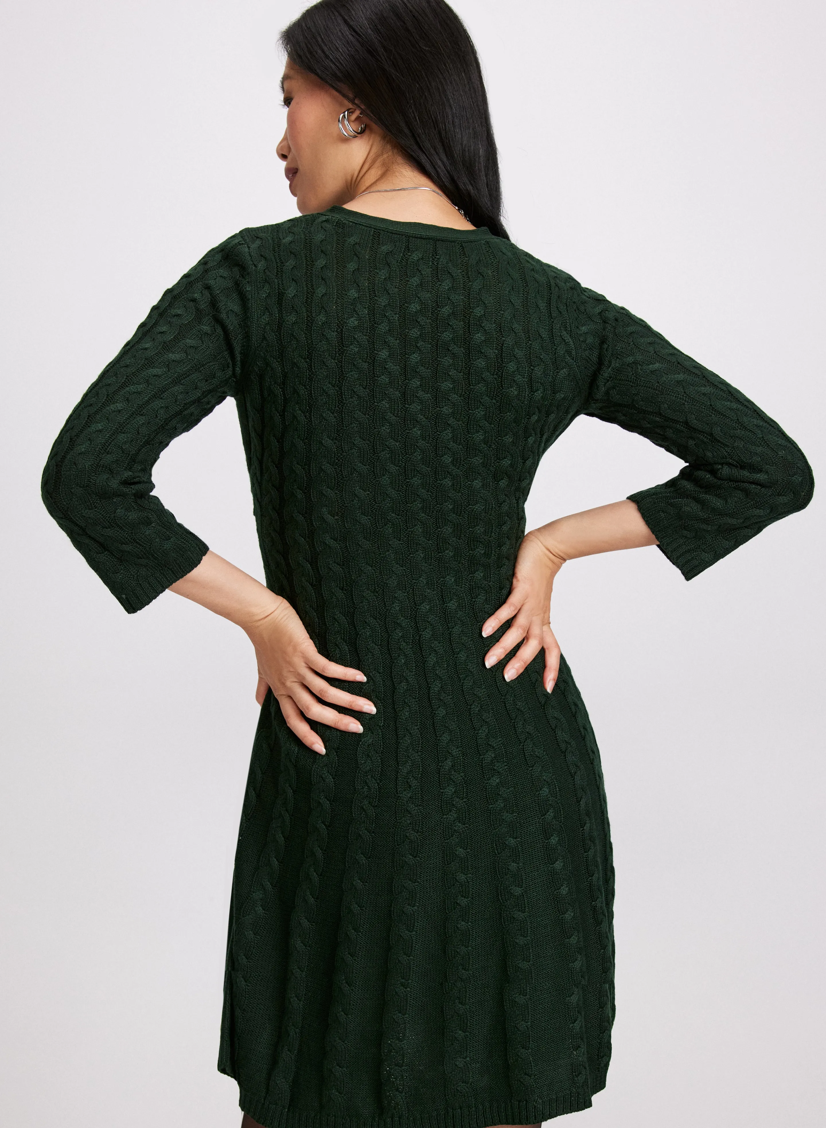 Cable Knit Sweater Dress sold by Laura product image thumbnail 4