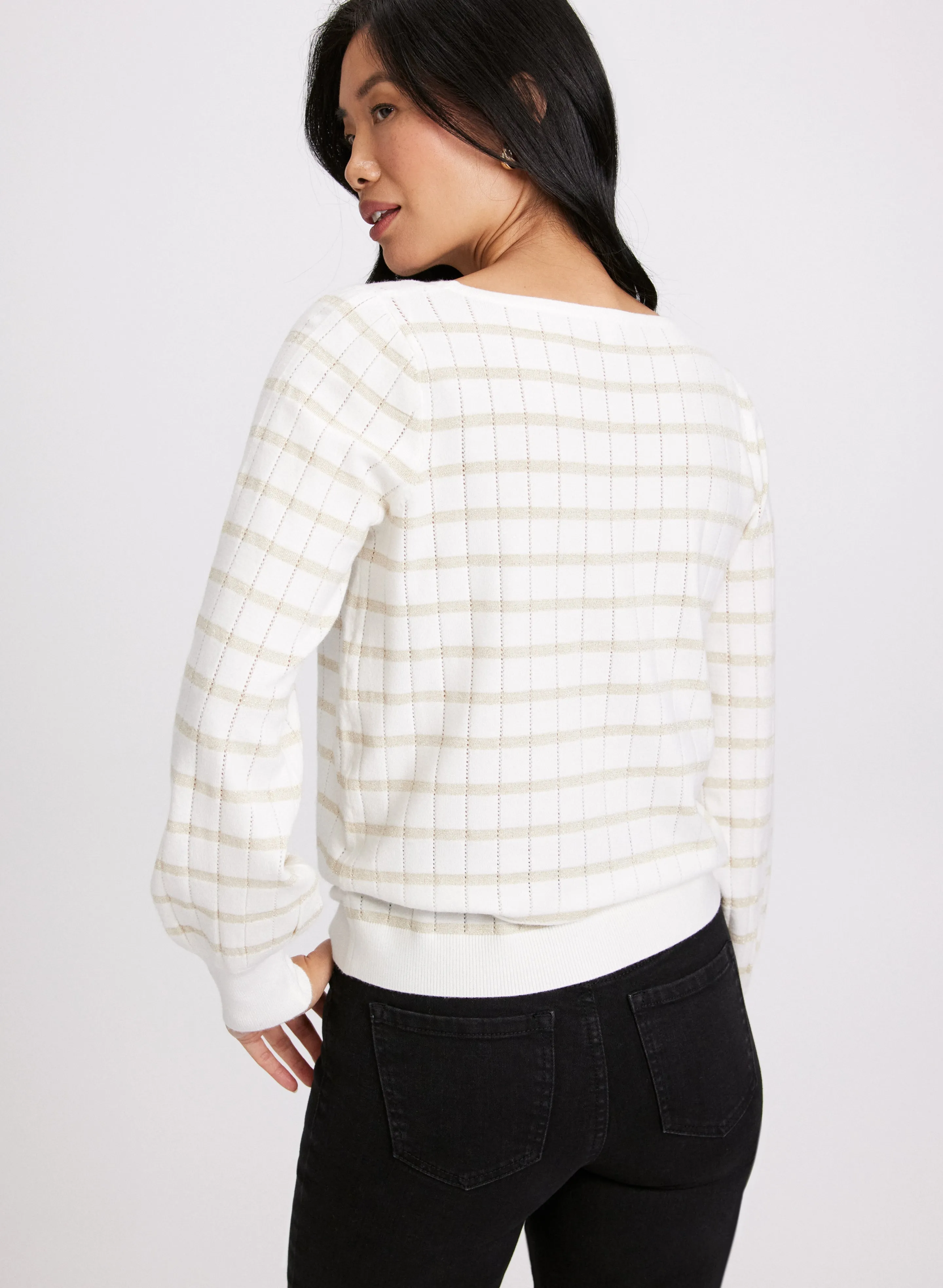 Lurex Stripe Sweater sold by Laura product image thumbnail 2