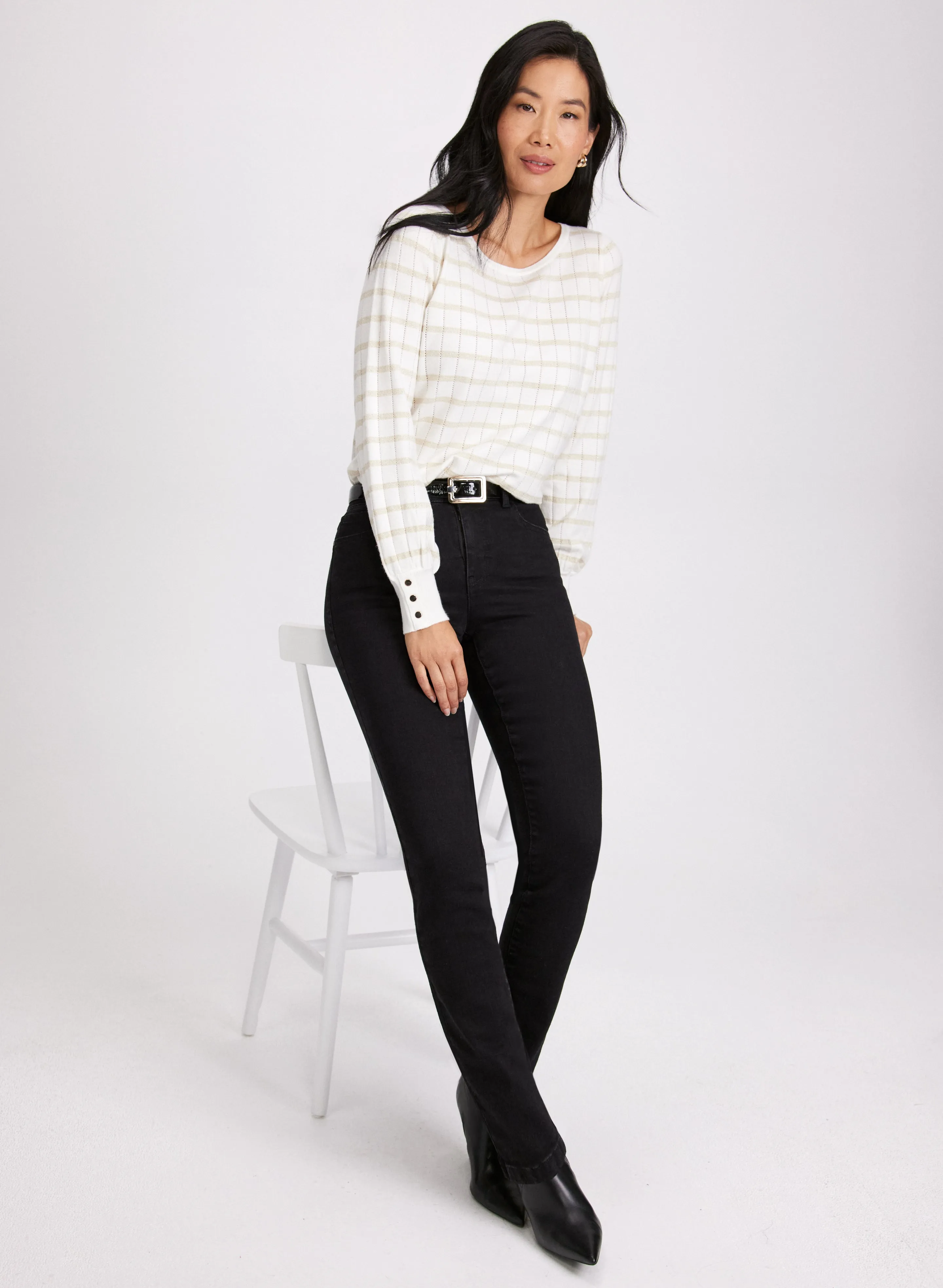 Lurex Stripe Sweater sold by Laura product image thumbnail 3