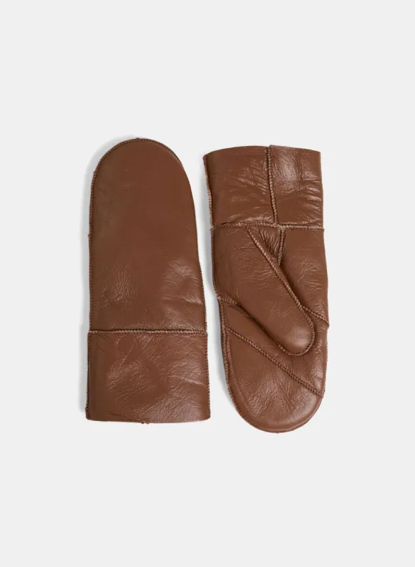 Sheepskin Leather Mittens sold by Laura