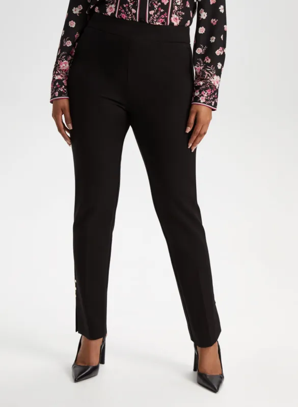 Stud Detail Pull-On Pants sold by Laura
