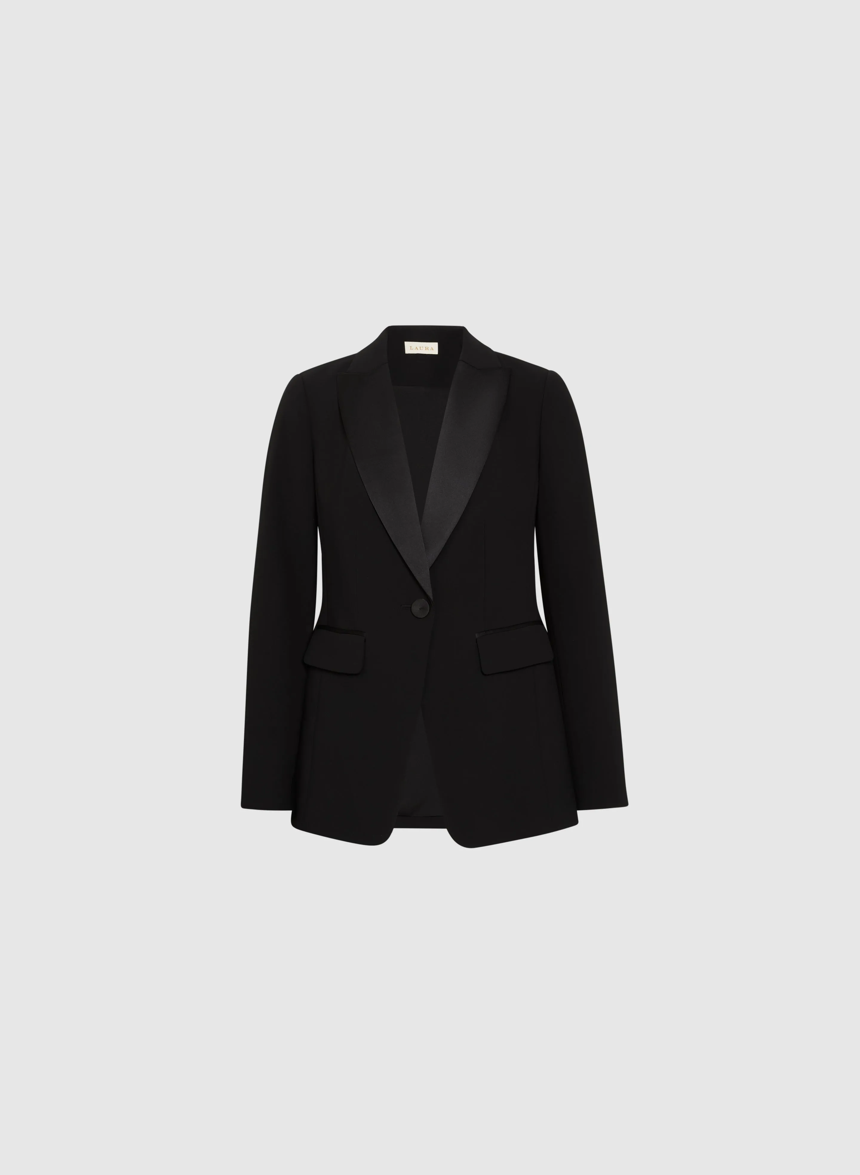 Satin Lapel Tuxedo Jacket sold by Laura product image thumbnail 5