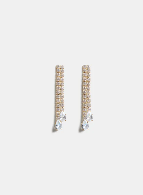 Cubic Zirconia Drop Earrings sold by Laura