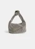 Knotted Handle Rhinestone Detail Bag sold by Laura
