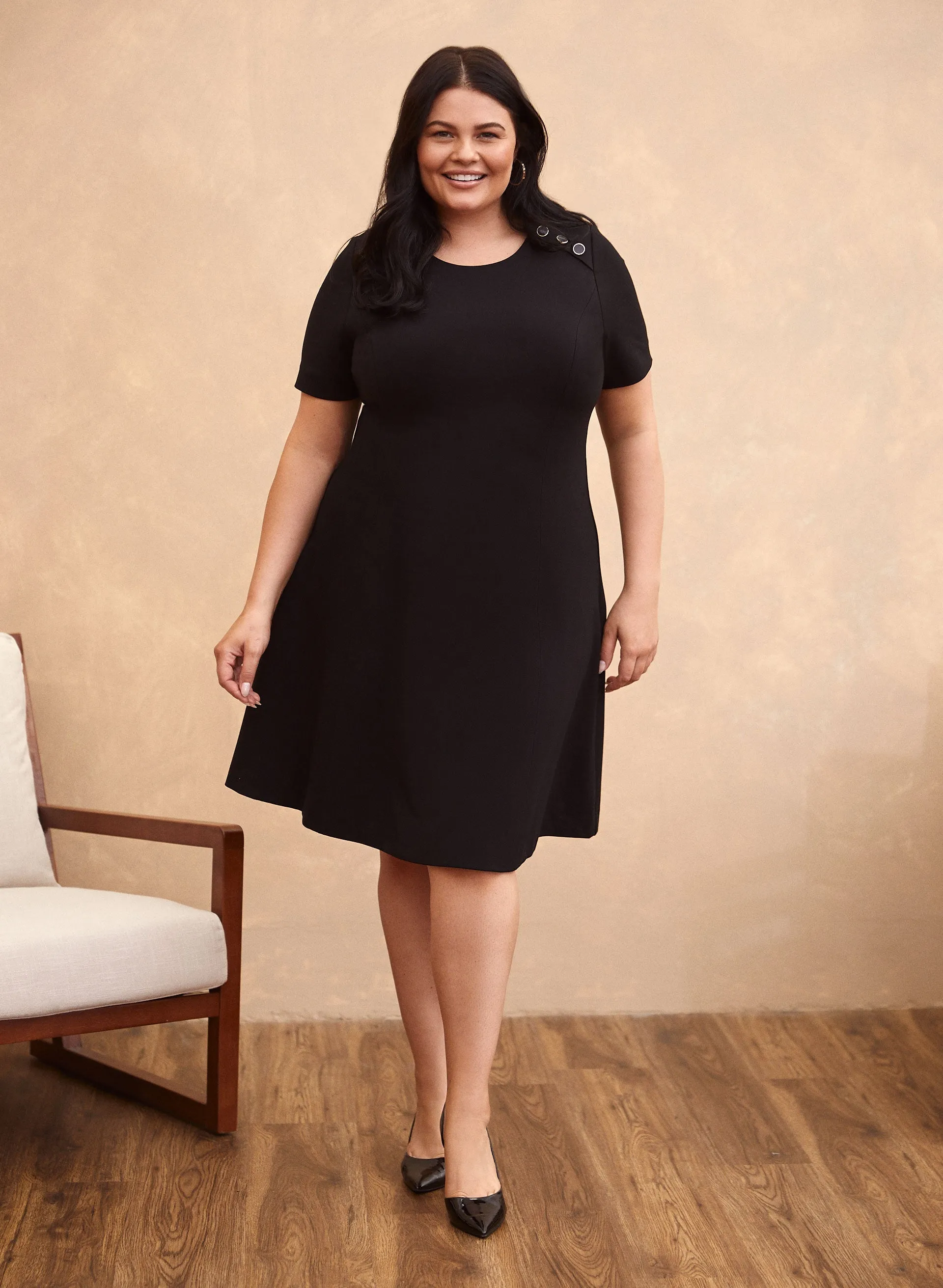 Button Detail Dress sold by Laura