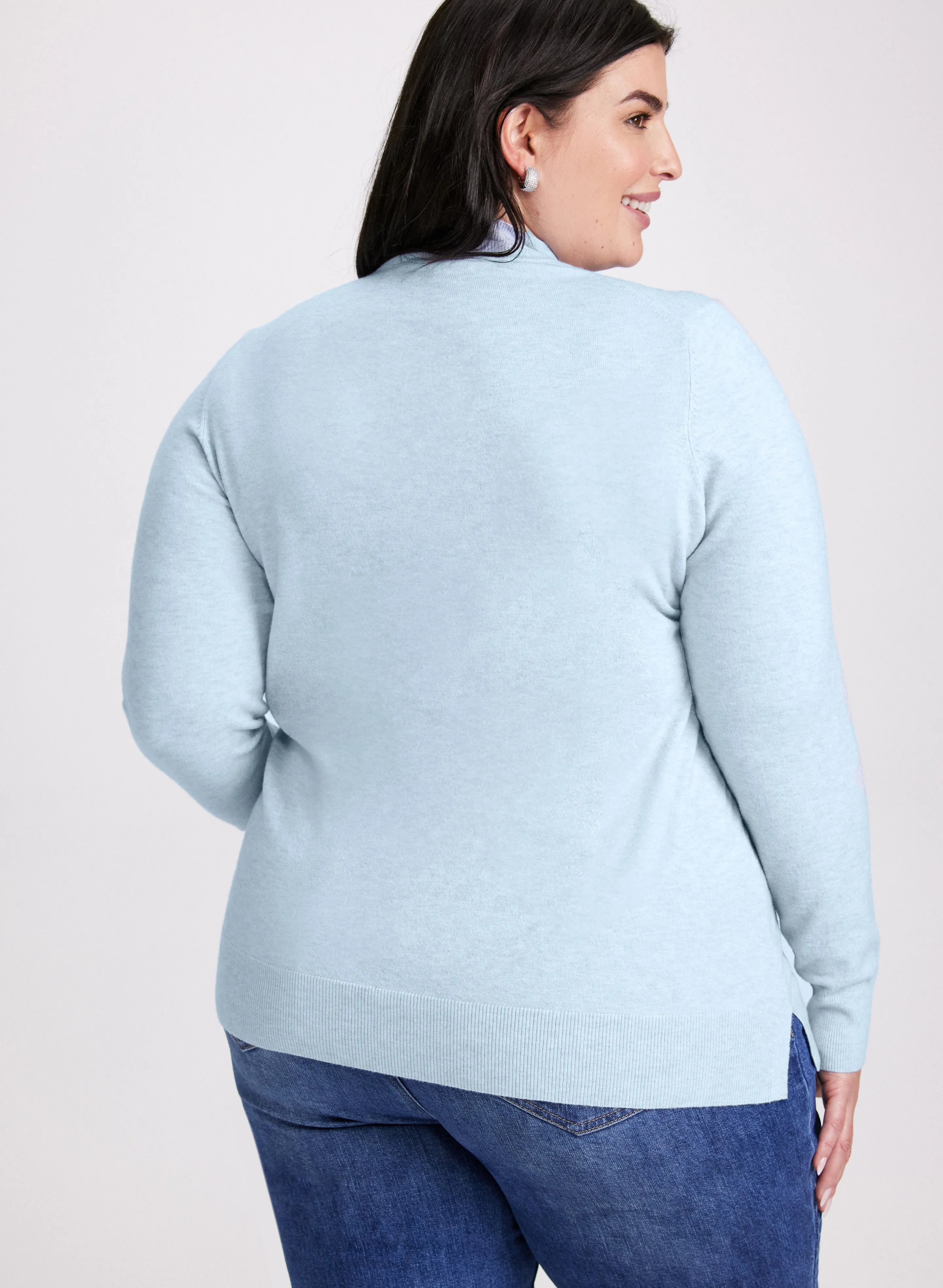 Rhinestone Embellished Mock Neck Sweater sold by Laura product image thumbnail 4