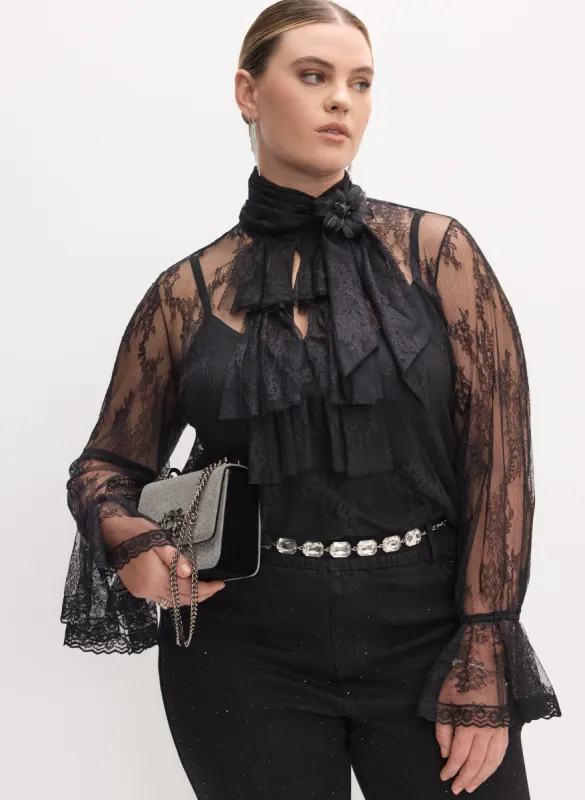 Melanie Lyne - Chantilly Lace Blouse sold by Laura