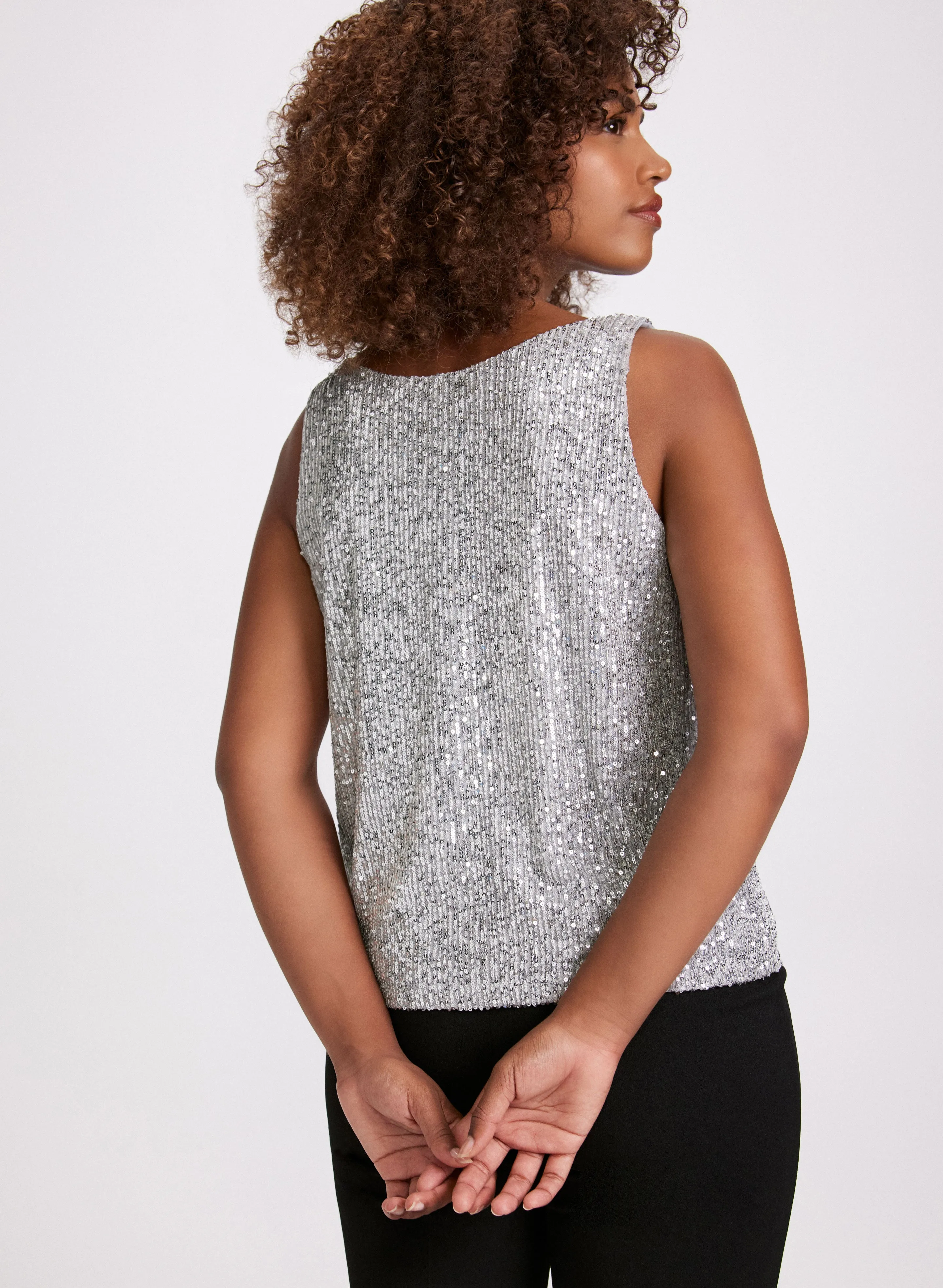 Sequin Embellished Tank Top sold by Laura product image thumbnail 4