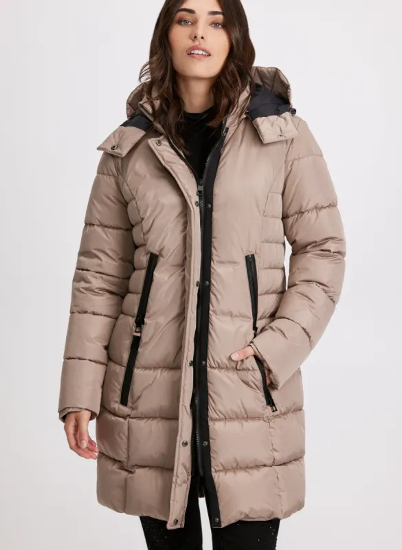 Box Quilt Puffer Coat sold by Laura