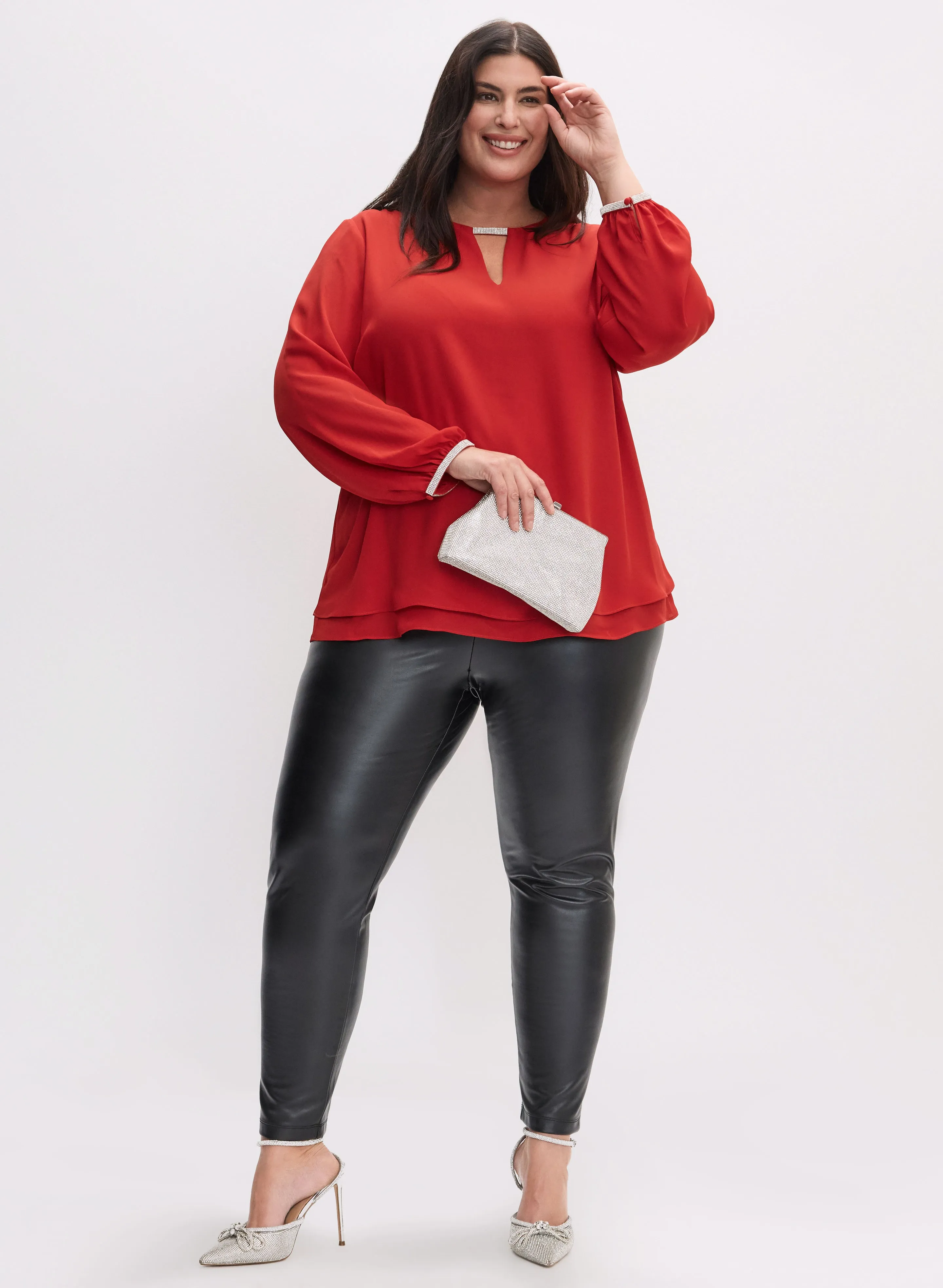 Rhinestone Trim Blouse sold by Laura product image thumbnail 3