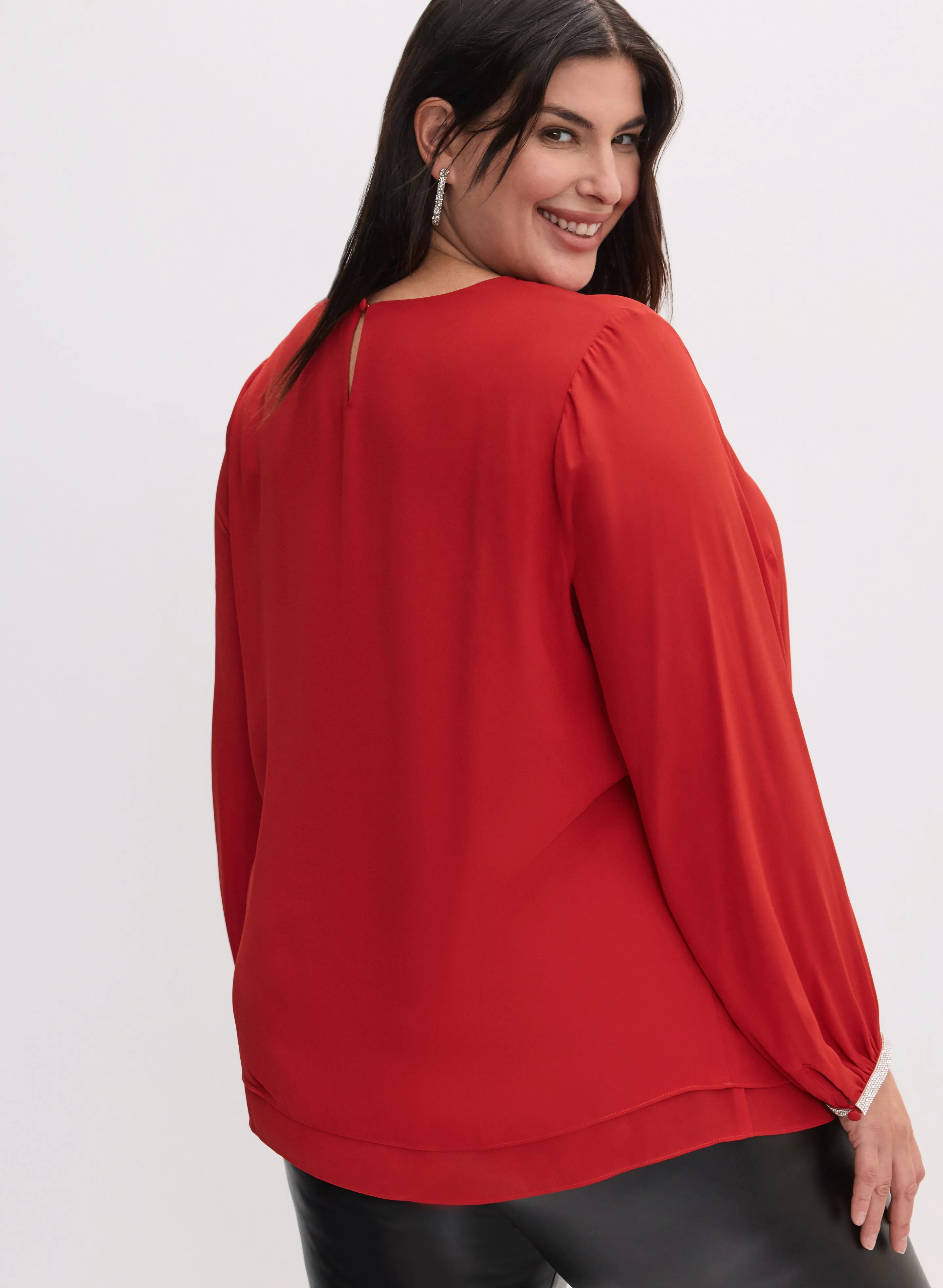 Rhinestone Trim Blouse sold by Laura product image thumbnail 4